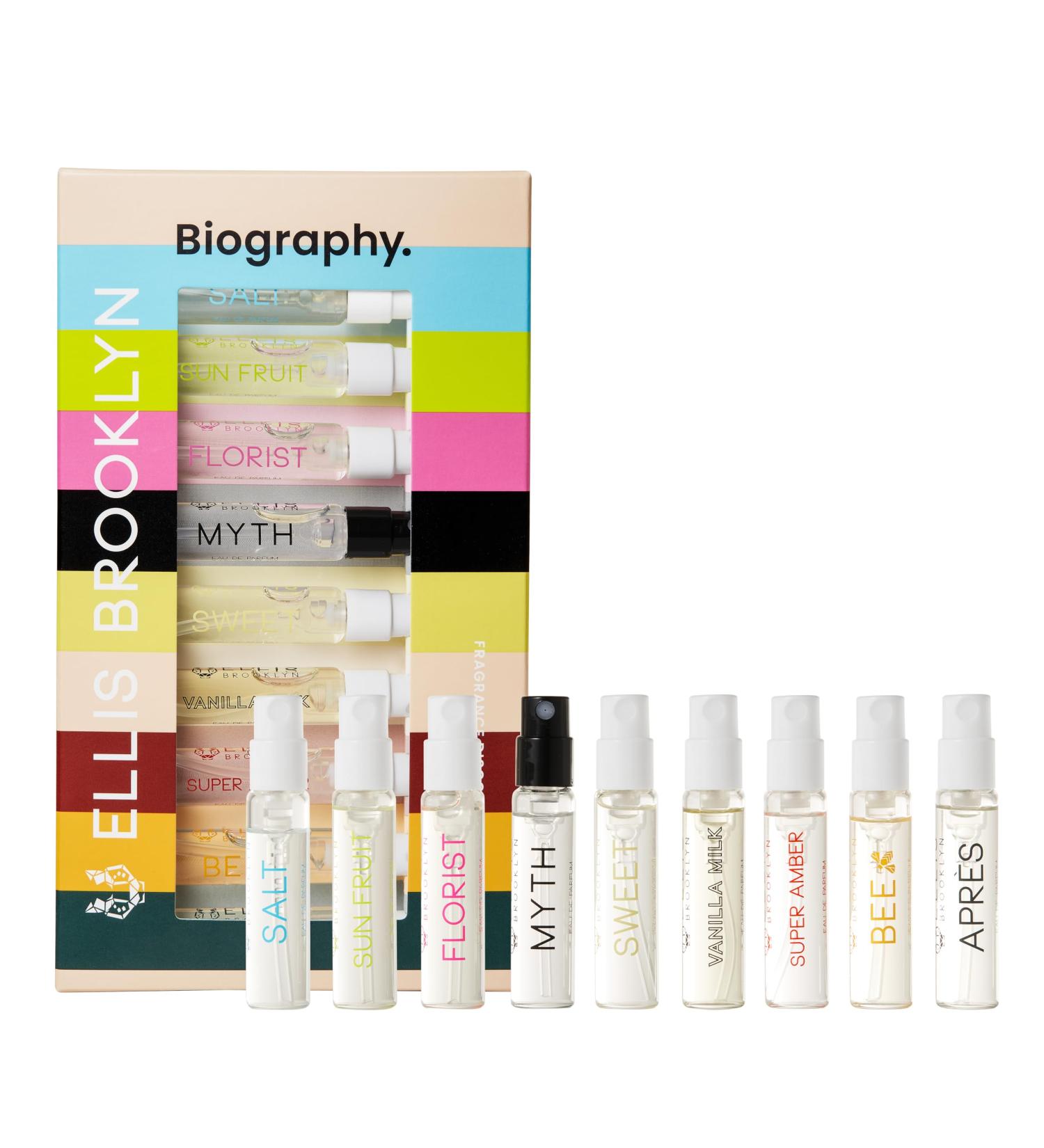 Ellis Brooklyn BIOGRAPHY Fragrance Discovery Set - Eau De Parfum for Women Sample Perfume Set Perfumes for Women Clean Perfume Long Lasting Perfume BIOGRAPHY 0.06 Fl Oz (Pack of 9) - Buy Online on SooperMarket.com