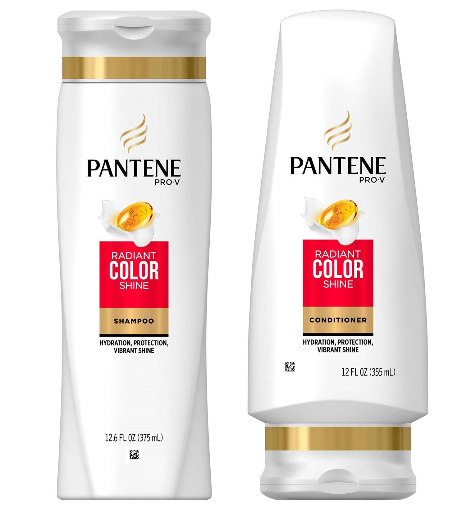 Pantene Pro-V Radiant Color Shine Shampoo & Conditioner Set - 12.6 oz & 12 oz - Packaging May Vary - Buy Online on SooperMarket.com