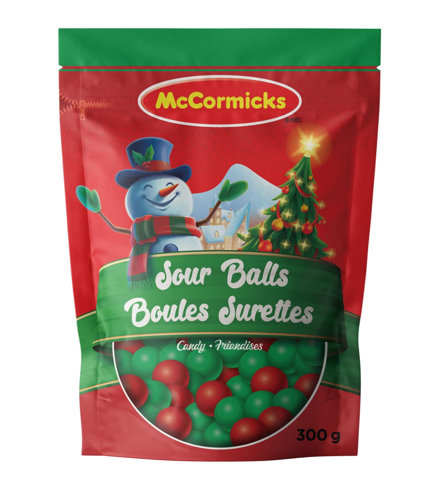 McCormicks Red & Green Sour Balls Resealable Candy Bag 300 Grams Red and Green Sour Balls - Buy Online on SooperMarket.com