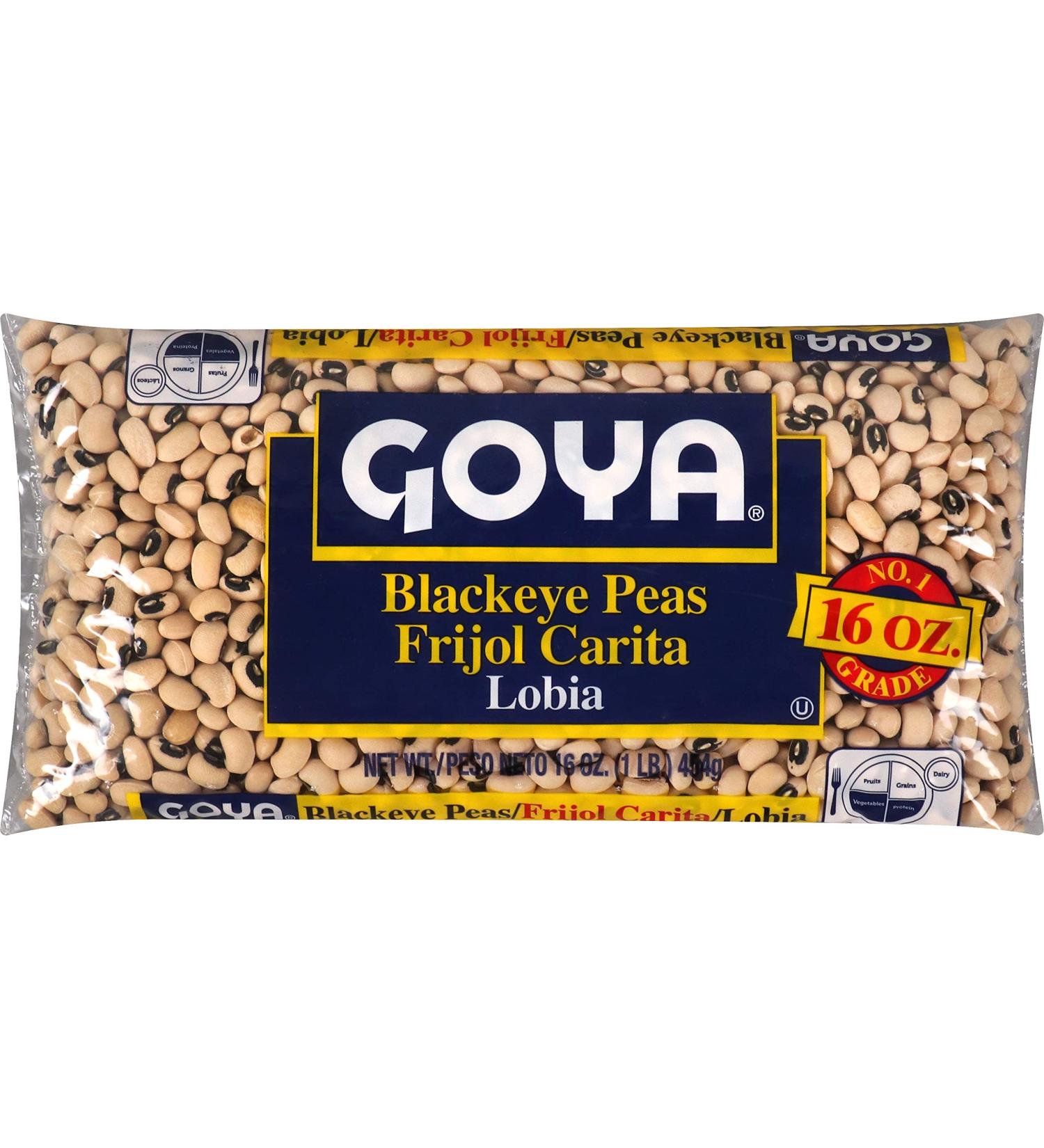 Goya Blackeye Peas - Dry 1 lb Bag | Shop Now - Buy Online on SooperMarket.com
