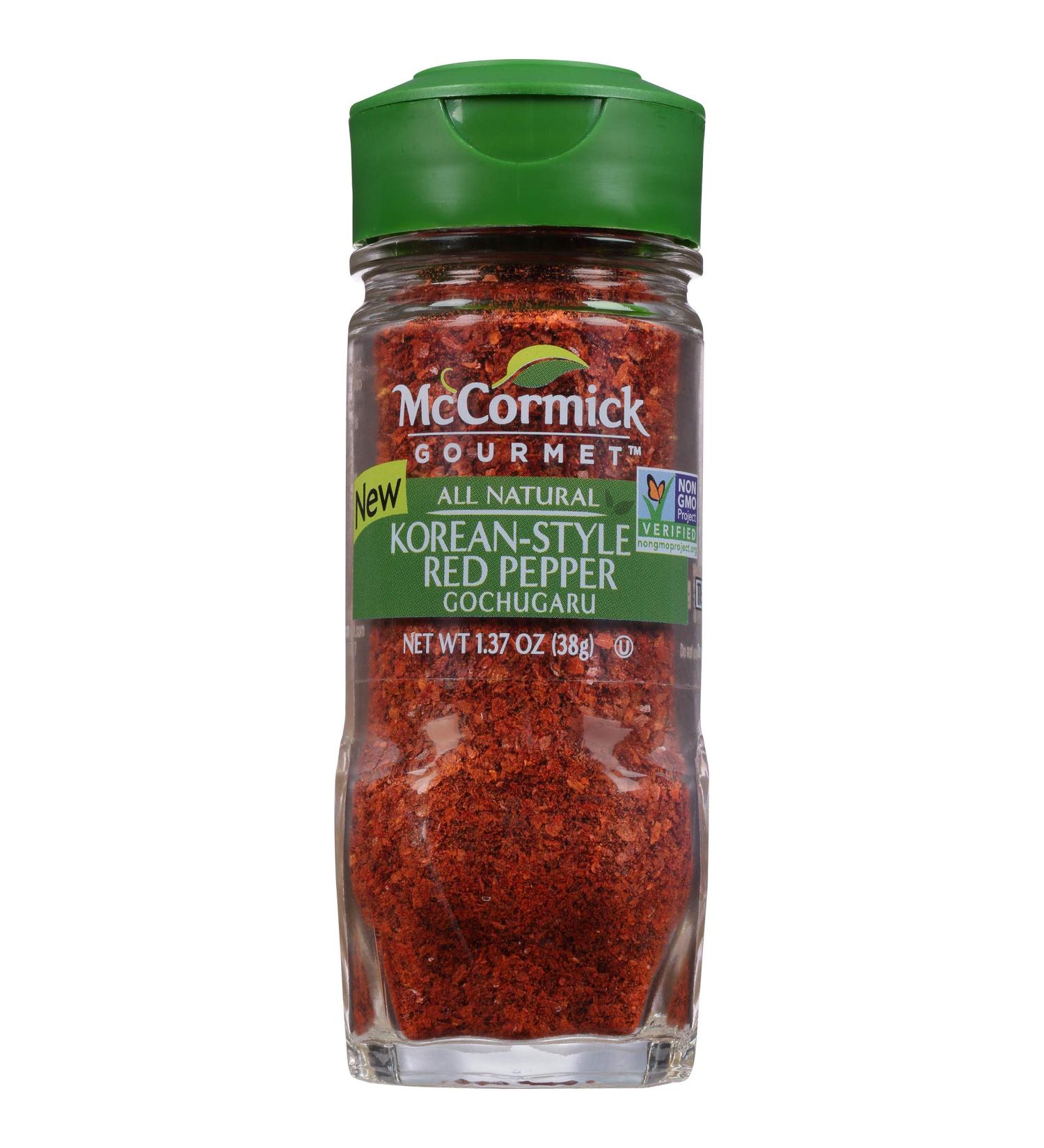 McCormick Gourmet Korean-Style Red Pepper Gochugaru 1.37 oz - All Natural - Buy Online on SooperMarket.com