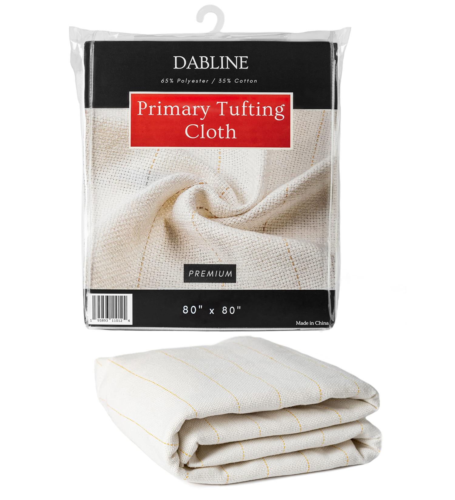 DABLINE Premium 80x80 Tufting Cloth for Rug Making and Punch Needle - Monks Cloth for Tufting Guns - Marked Lines for Easy Tufting (80x80) - Buy Online on SooperMarket.com