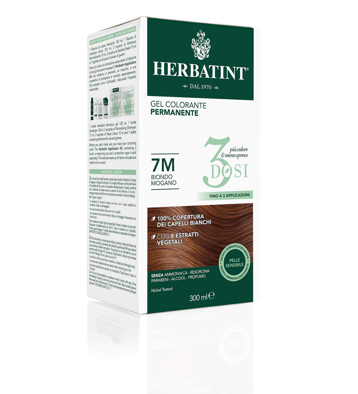Herbatint Permanent Color Gel 7M Mahogany Blonde - 300ml | International Shipping Available | 1 Pack - Buy Online on SooperMarket.com