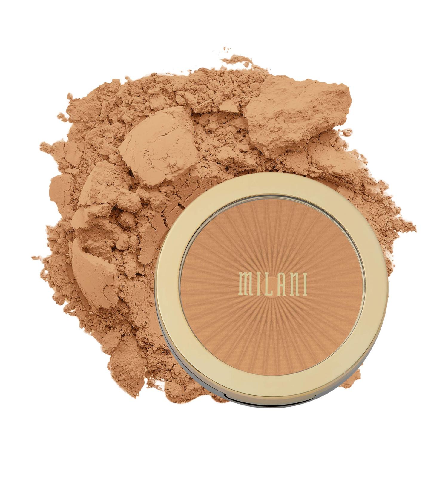 Milani Silky Matte Bronzing Powder - Sun Light (0.34 oz) | Vegan & Cruelty-Free Bronzer for Face Contouring - Matte Finish - Buy Online on SooperMarket.com
