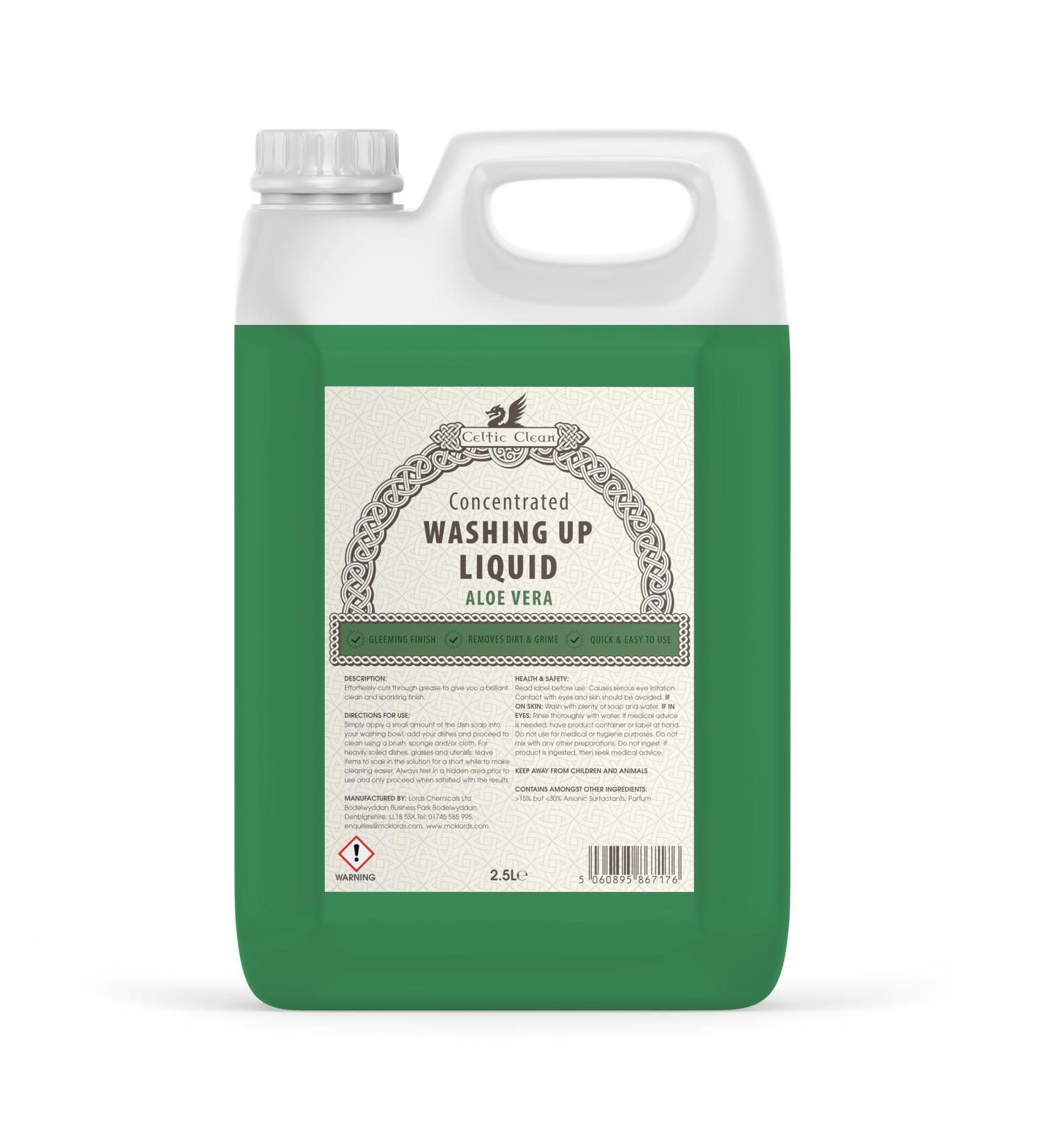 Aloe Vera Washing Up Liquid 2.5 Litre | Eco-Friendly Dish Soap for International Shipping - Buy Online on SooperMarket.com