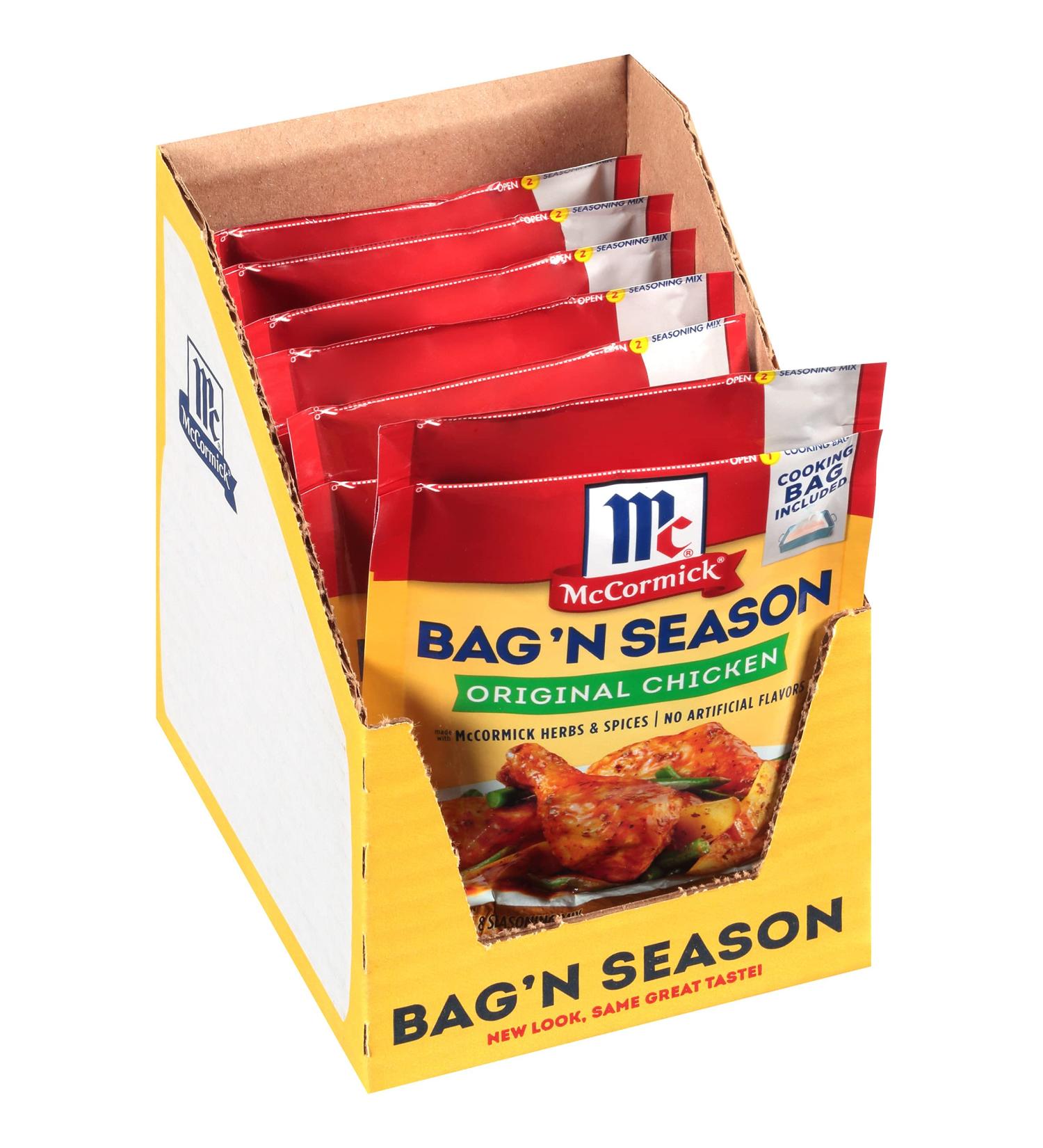McCormick Bag 'n Season Original Chicken Cooking Bag & Seasoning Mix 1.25 oz - (Pack of 6) - Buy Online on SooperMarket.com