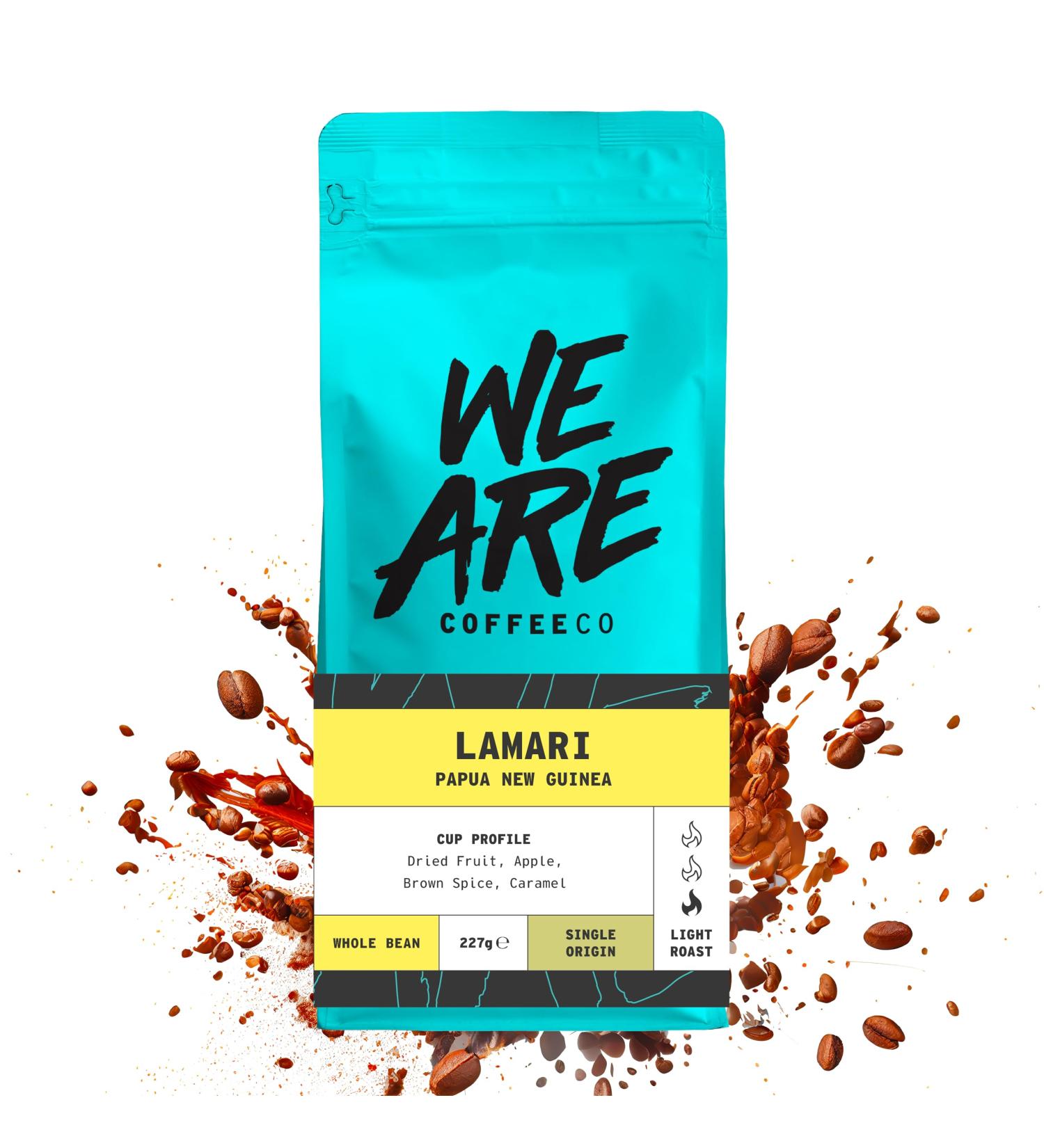 Coffee Beans 227g Bag Whole Bean Coffee Papua New Guinea Coffee Beans Caramel & Fruits Notes 100% Arabica Light Roast Speciality Freshly Roasted Single Origin (We Are Coffee Co) Whole Bean 227 g (Pack of 1) - Buy Online on SooperMarket.com