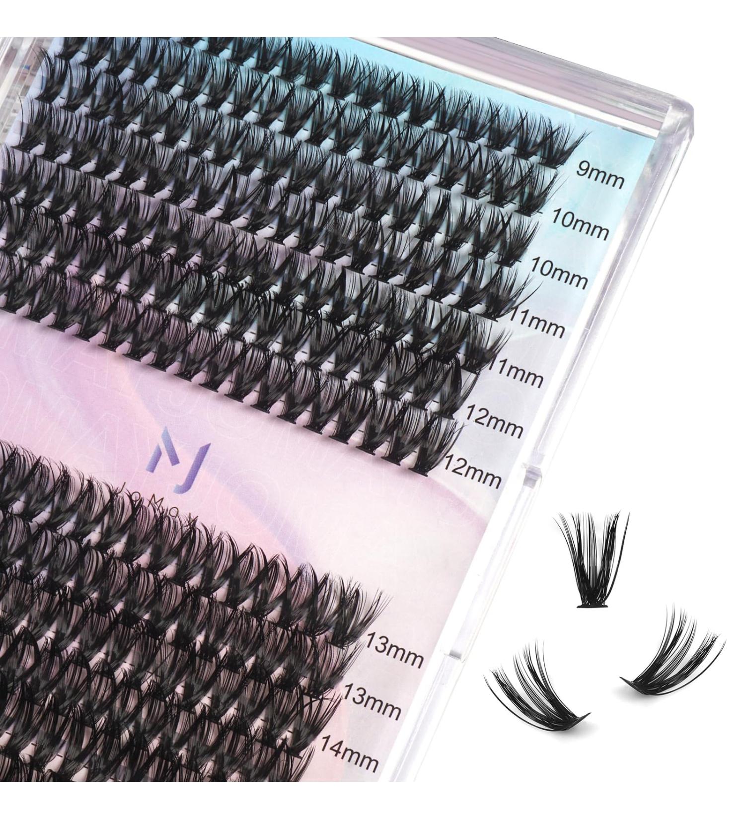 Lash Clusters Individual Lashes 40D-0.07D | 280PCS Eyelash Extension Cluster Lashes | DIY Eyelash Extensions at Home (9-16mm Mix - Buy Online on SooperMarket.com