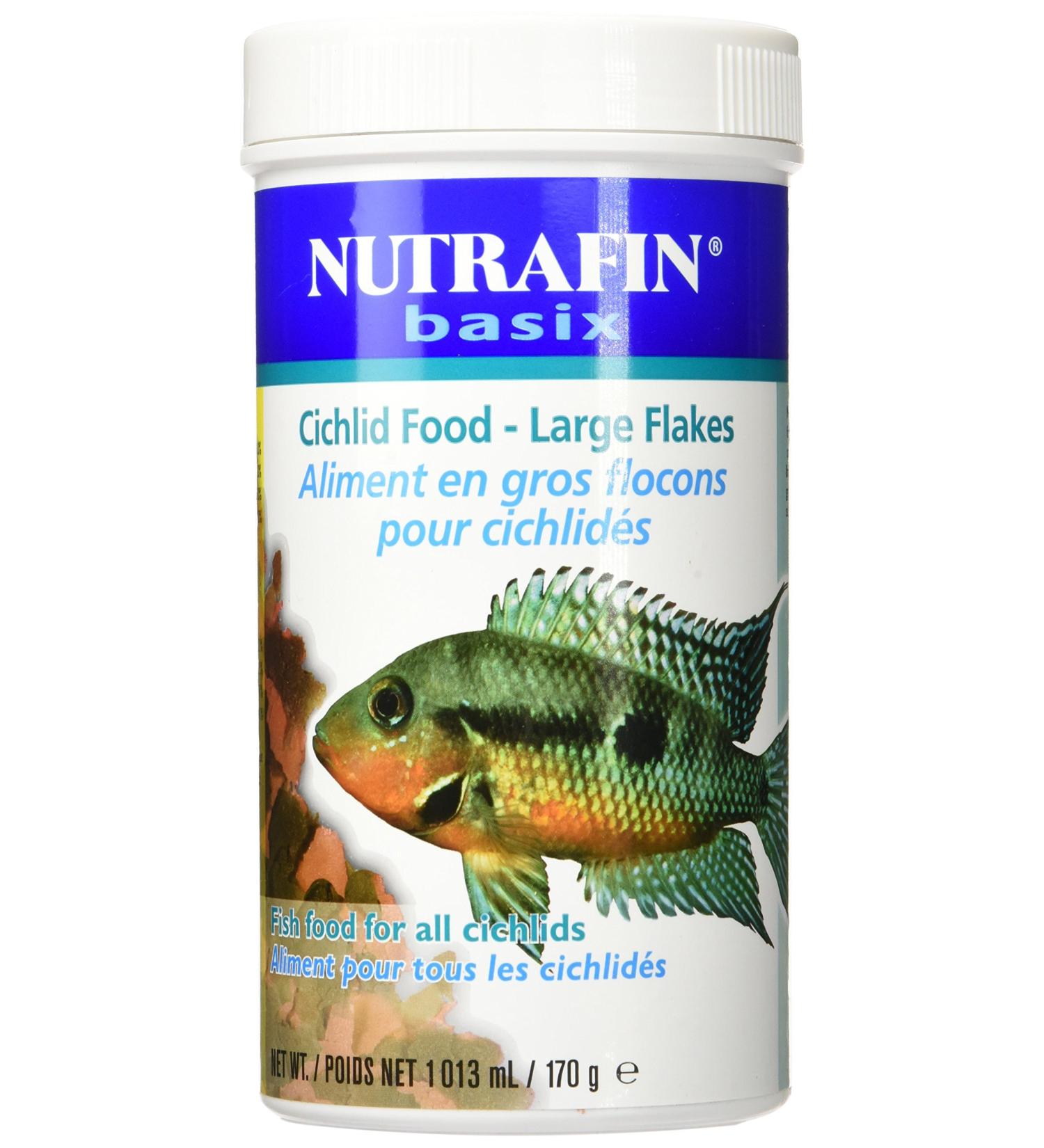 Nutrafin A7134 Basix Cichlid Food Large Flakes 170g (6-Ounce) - Buy Online on SooperMarket.com