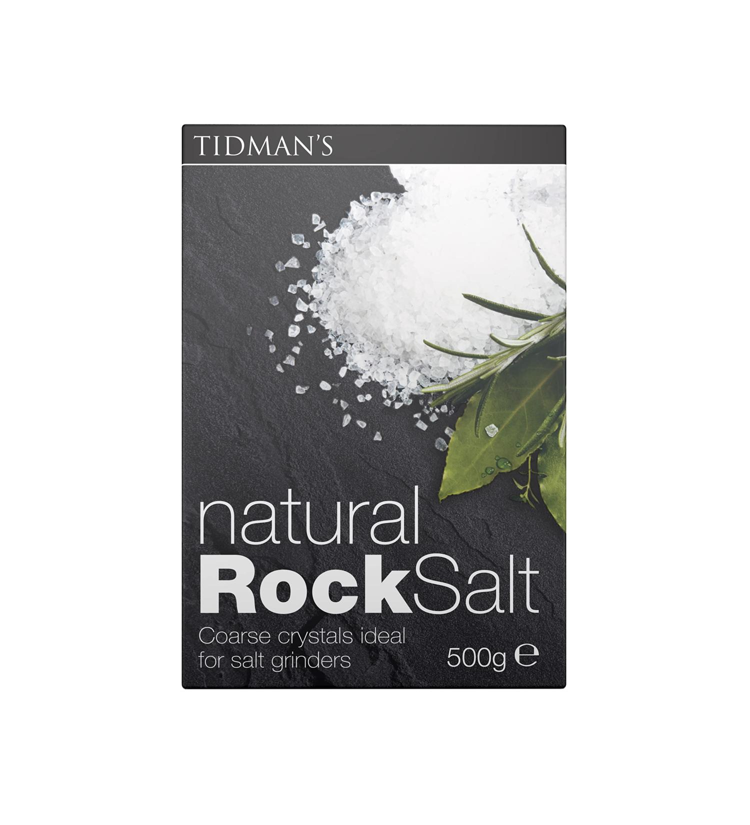 Tidmans Natural Rock Salt 500g - Premium Quality Salt for Cooking - 500g Pack of 1 - Buy Online on SooperMarket.com