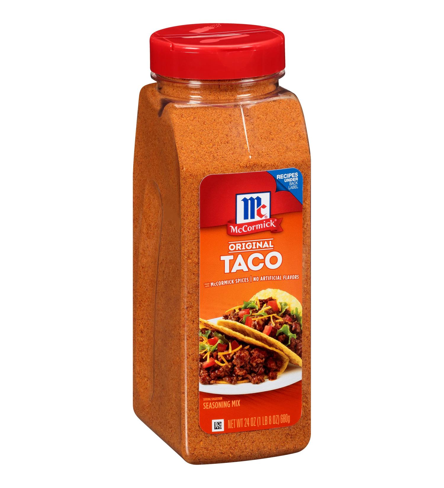 McCormick Original Taco Seasoning Mix 680g Tub - Authentic Flavor for Mexican Cuisine - Buy Online on SooperMarket.com