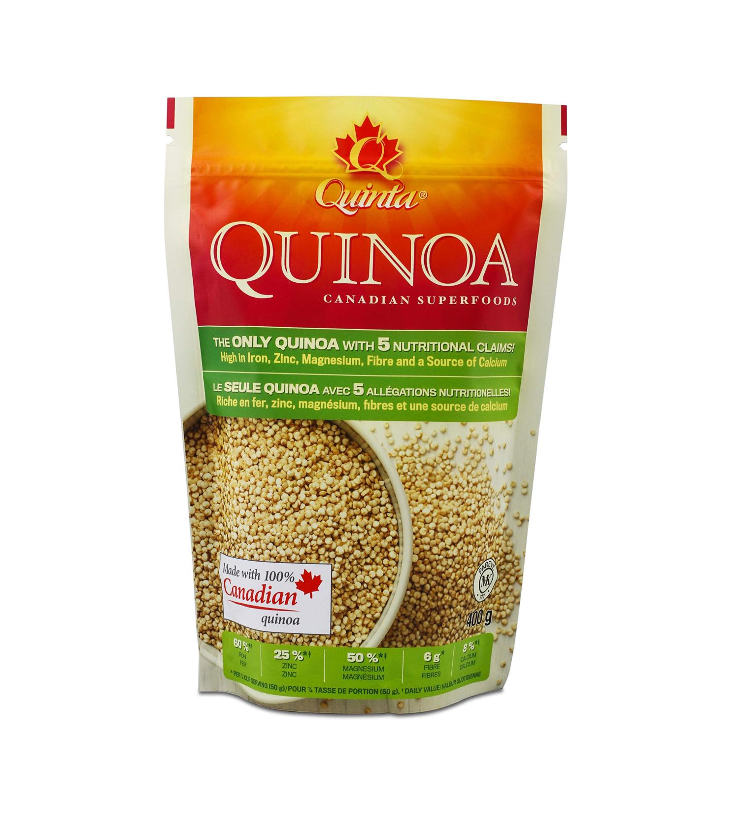 Quinta Quinoa Canadian Grown Quinoa White 400 g - Buy Online on SooperMarket.com