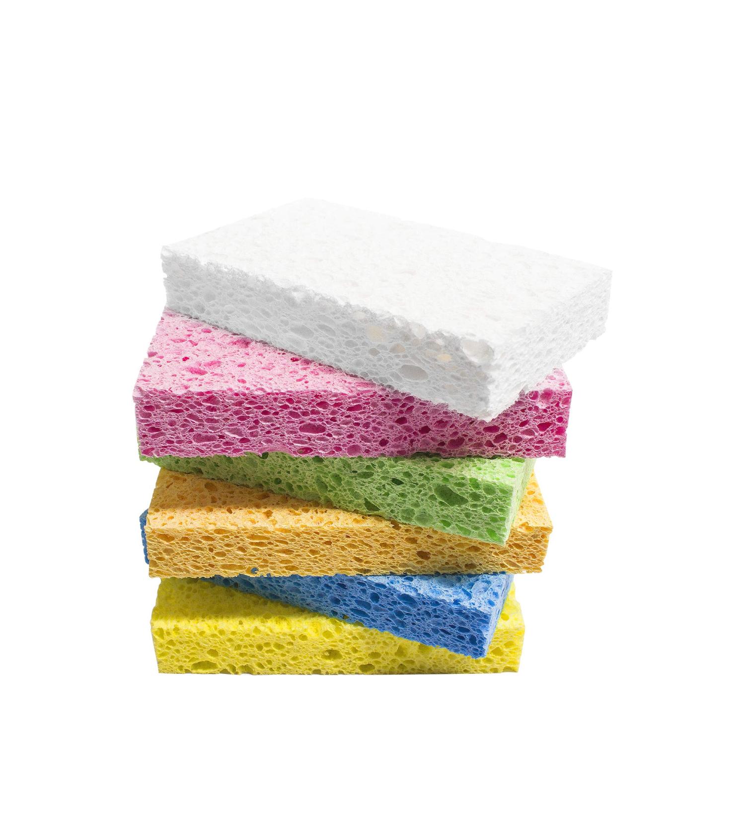 ARCLIBER Cellulose Heavy Duty Kitchen Sponges - 6 Pack, Multicolor - Scrub Tough Messes Without Scratching - Buy Online on SooperMarket.com
