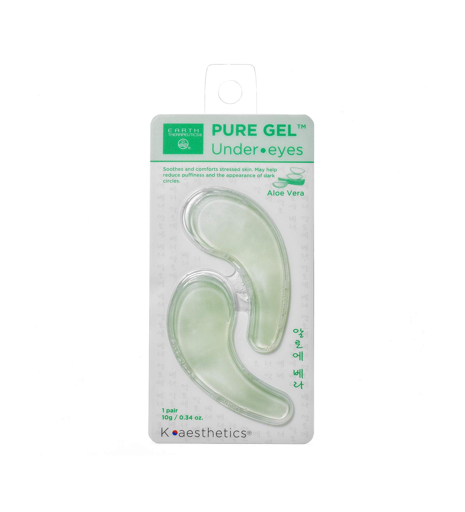 Earth Therapeutics Pure Gel Under-Eye Masks - Aloe Vera - Revitalize & Hydrate - 1 Pair - International Shipping Available - Buy Online on SooperMarket.com