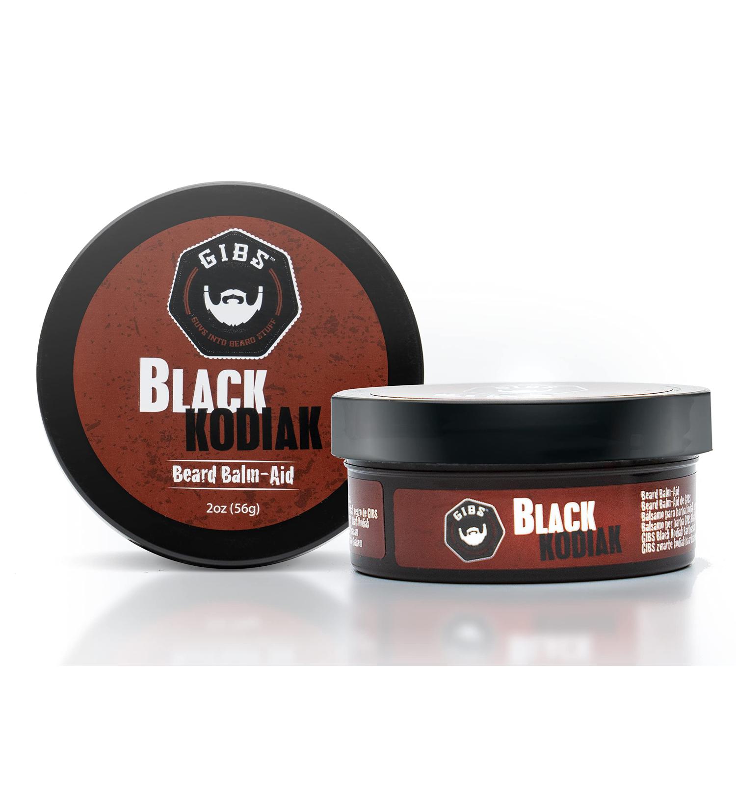 GIBS Grooming Black Kodiak Beard Balm Aid 2 oz - Nourishing Beard Care Essential - Buy Online on SooperMarket.com