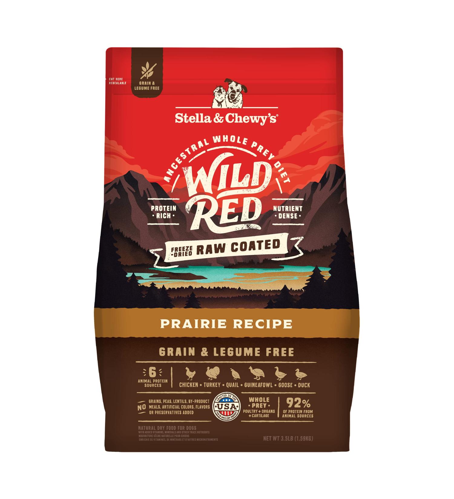 Stella & Chewy's Wild Red Prairie Recipe Dry Dog Food - 3.5 lb Bag - Buy Online on SooperMarket.com
