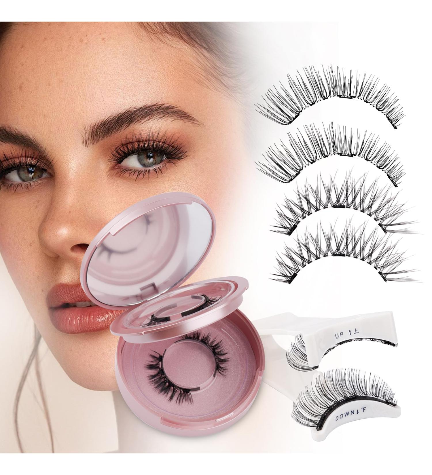 Magnetic Eyelashes 2 Pairs Reusable Magnetic Lashes with Applicator No Glue Magnetic Eye lashes Natural Look without Eyeliner Magnetic Lashes Kit(magnetic lashes-K8+604) CX-K8+604 - Buy Online on SooperMarket.com