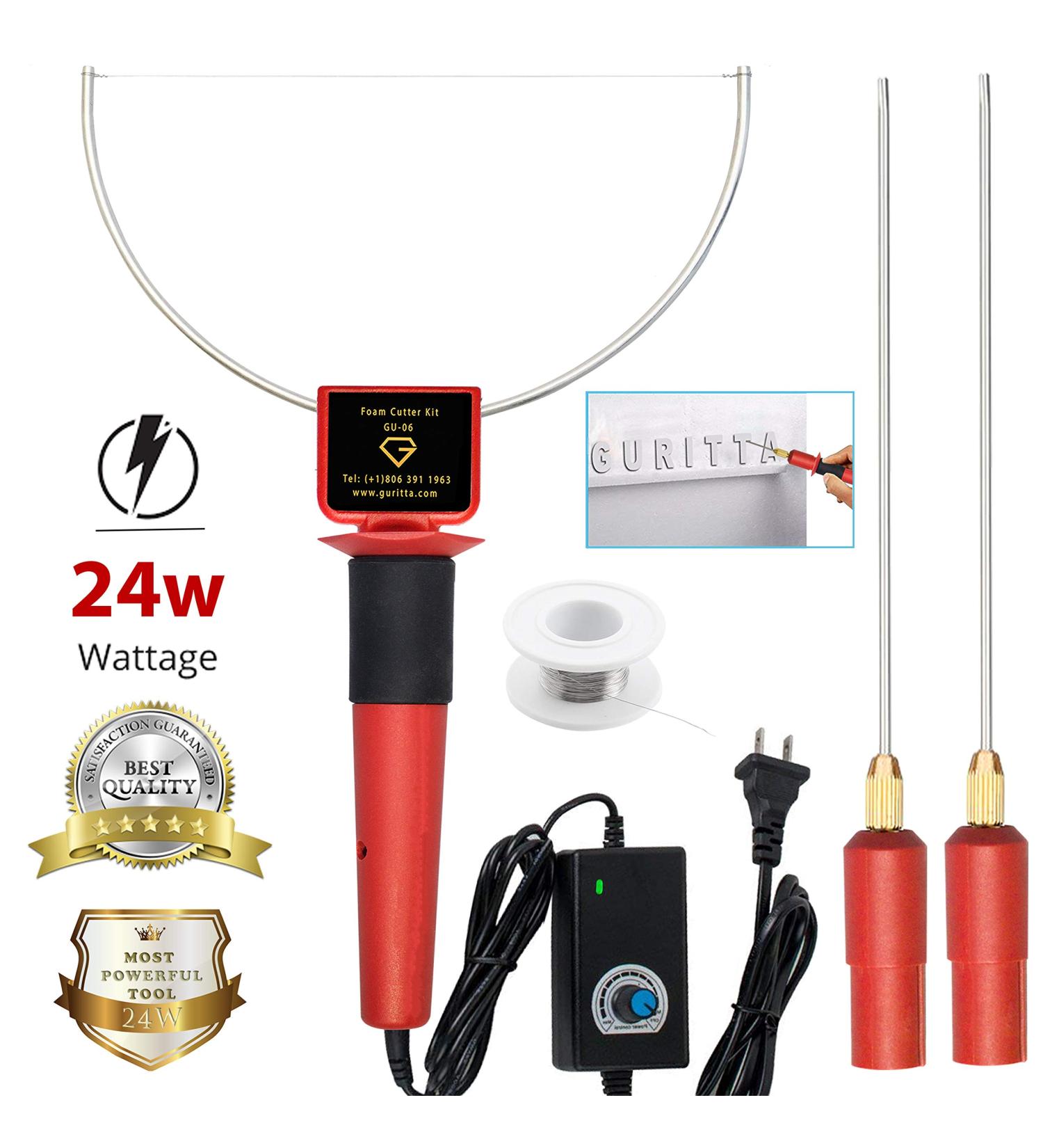 Hot Wire Styrofoam Cutter - Red 24W | Precise Styrofoam Cutting Tool - Buy Online on SooperMarket.com