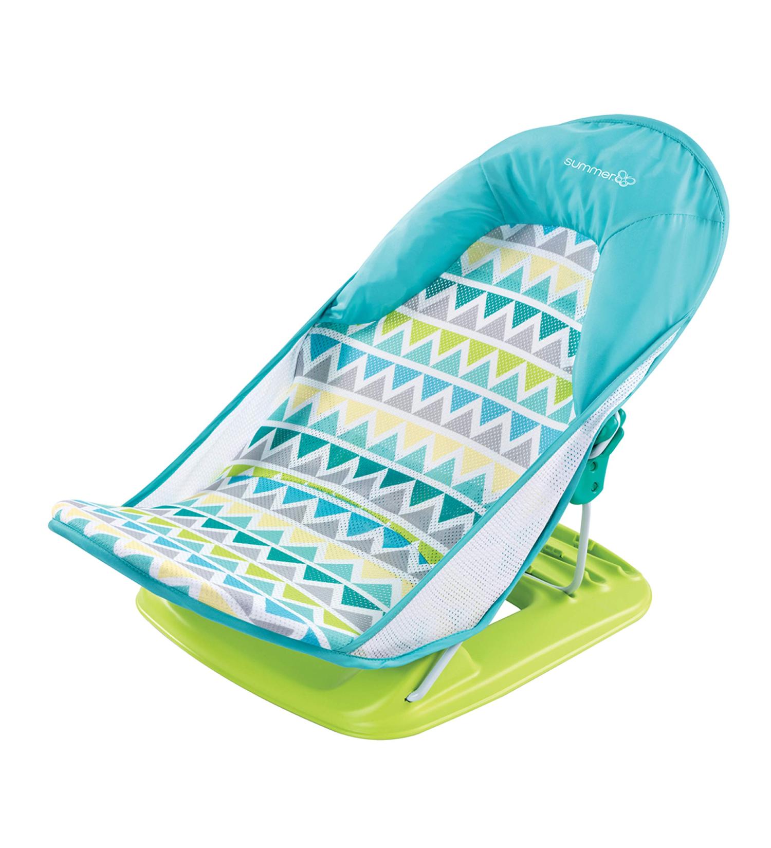 Summer Deluxe Baby Bather (Triangle Stripes) Bath Support for Use in the Sink or Bathtub Includes 3 Reclining Positions  1 Count (Pack of 1) - Buy Online on SooperMarket.com
