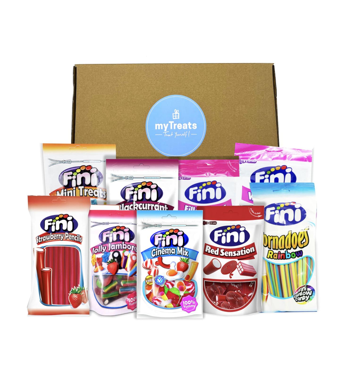 Fini Sweets Hamper Gift Selection Box by myTreats - Treat Box Includes: 9 Sharing Large Bags XMAS Kids Adult Gift - Buy Online on SooperMarket.com