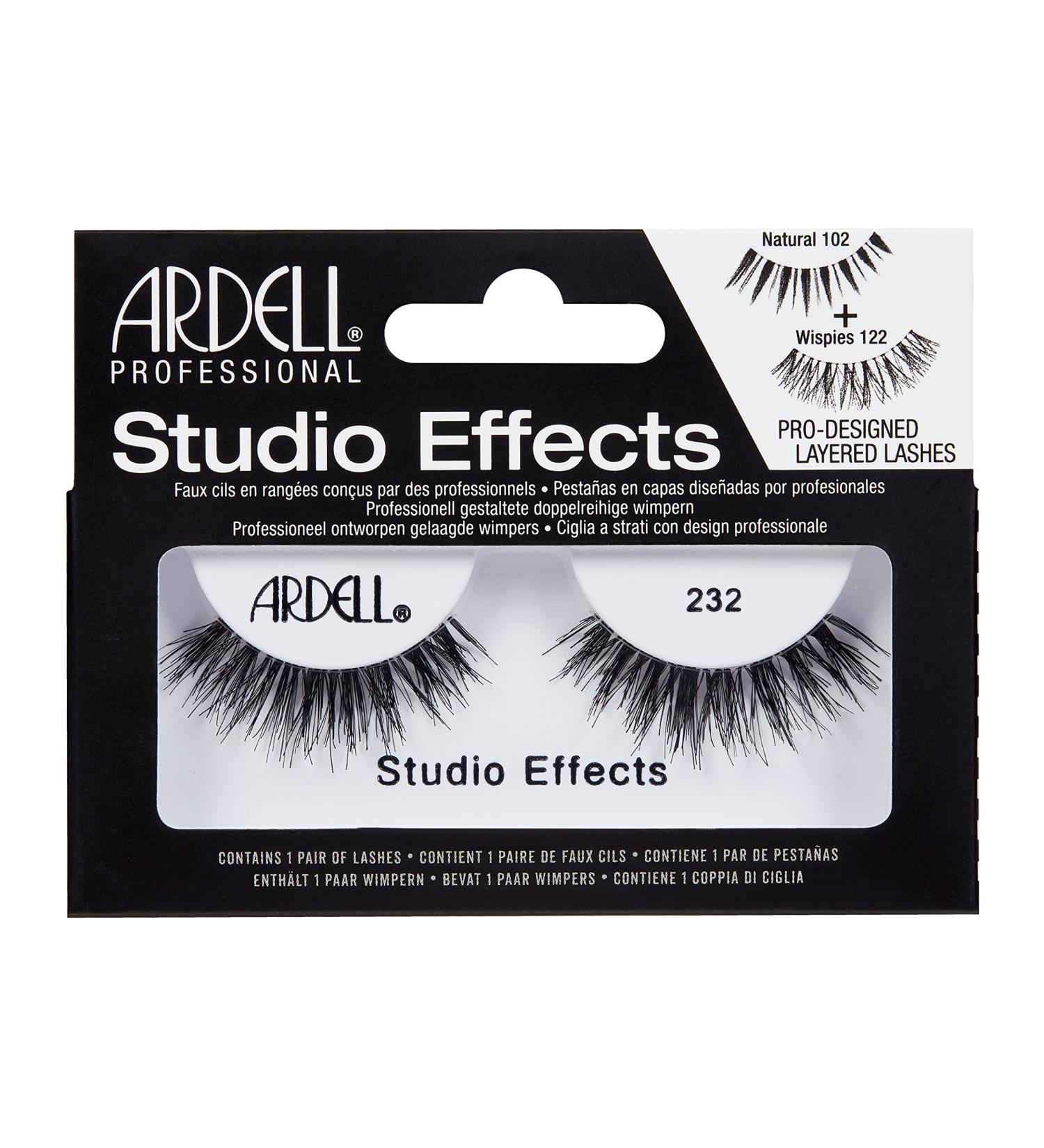 Ardell Studio Effects Strip Lashes 232 Black 1 Count (Pack of 1)