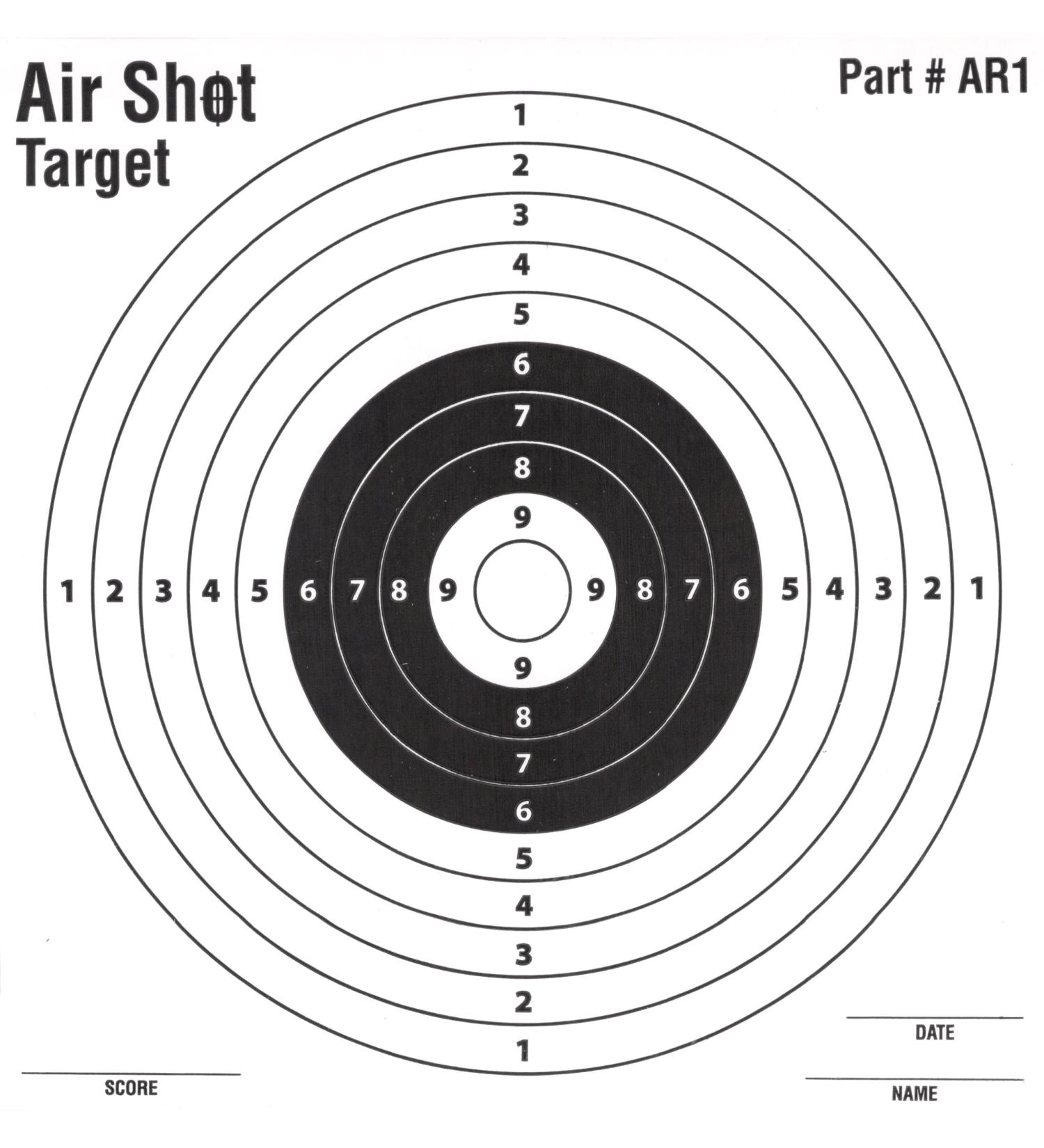 Air Shot 100 Pack Paper Targets - 5.5 by 5.5 - Fits Gamo Cone Traps - Part # AR1 100 Pack AR1