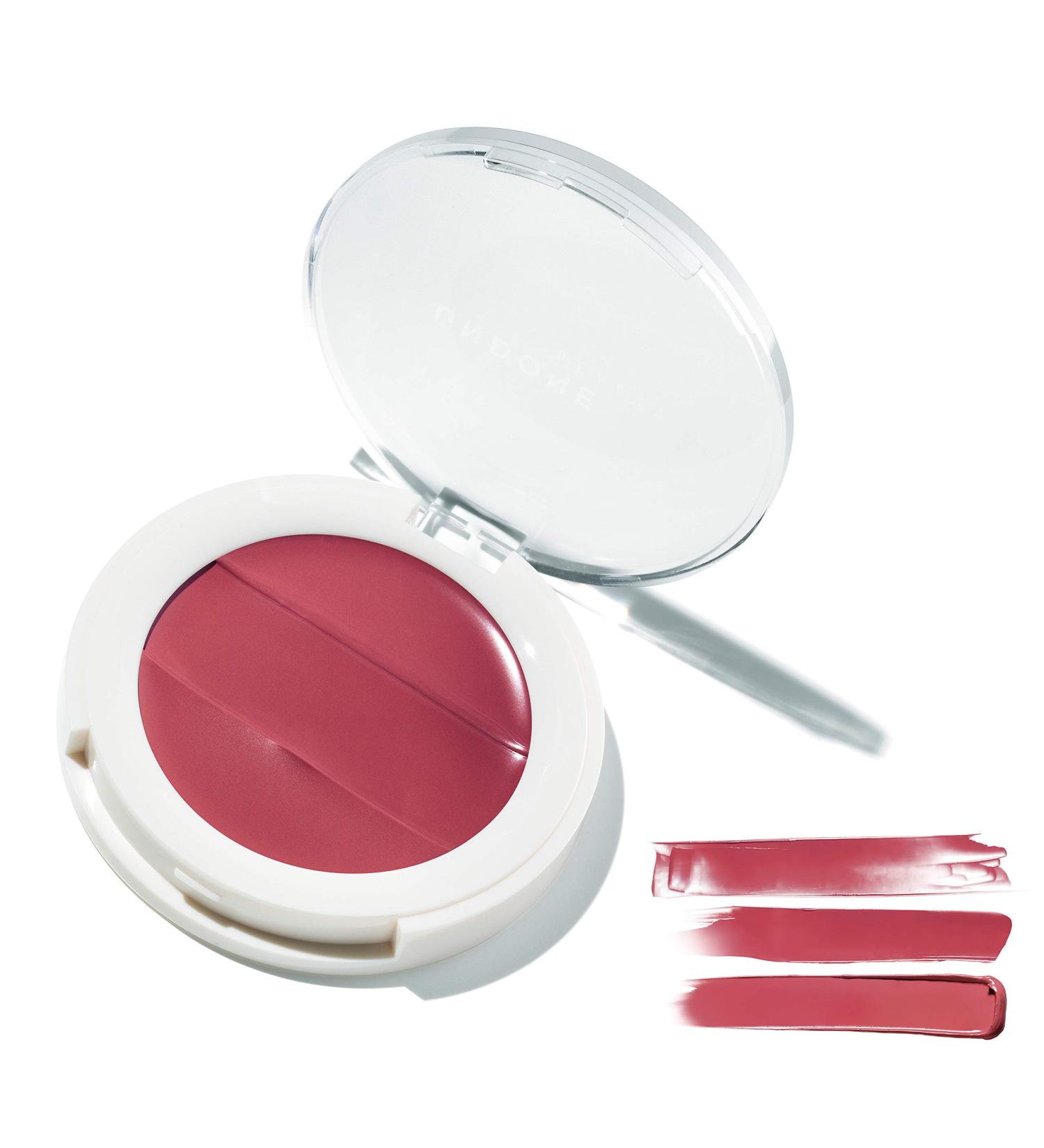 Undone Beauty Lip to Cheek Palette - Vegan 3-in-1 Cream with Coconut Extract | Radiant Glow & Natural Tint - Dahlia - Buy Online on SooperMarket.com