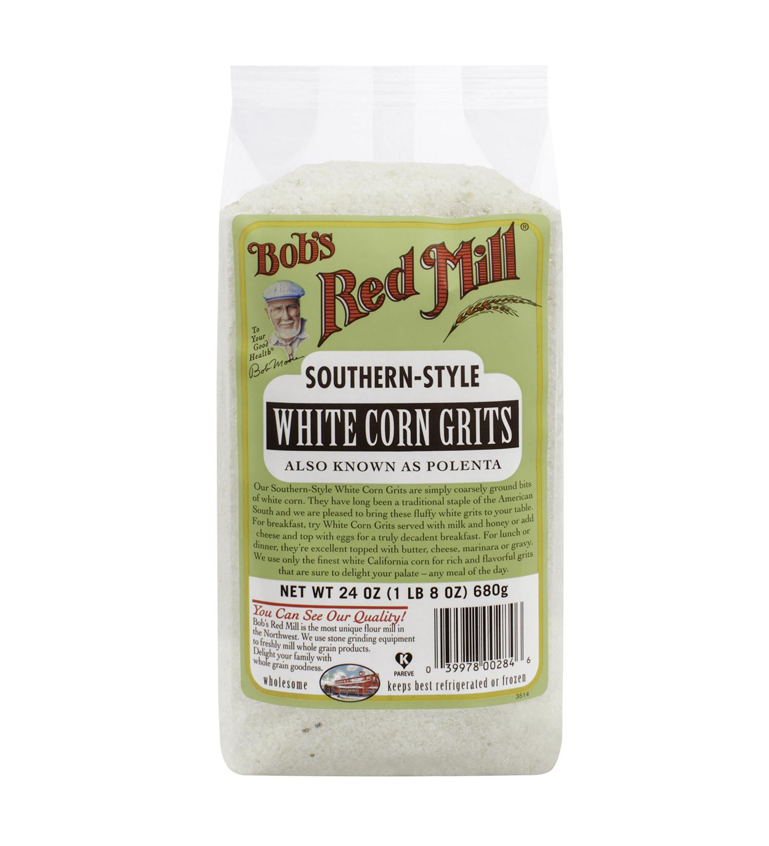 Bob's Red Mill White Corn Grits/Polenta  24 Ounce  Pack of 1 - Buy Online on SooperMarket.com