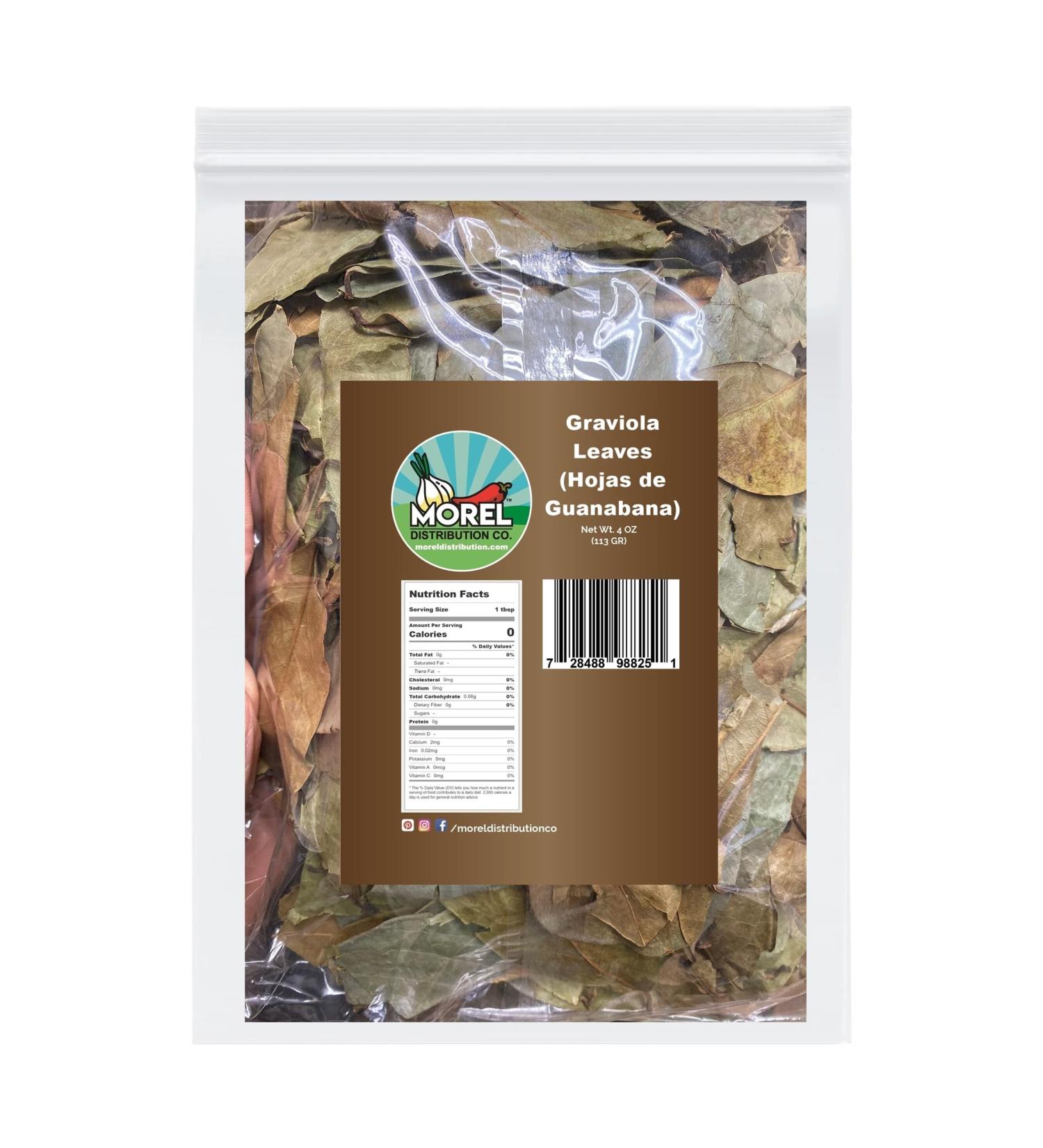 Dried Graviola Leaves Dried Soursop Tea Leaves Hojas de Guanabana 4 oz (113 G) - Buy Online on SooperMarket.com