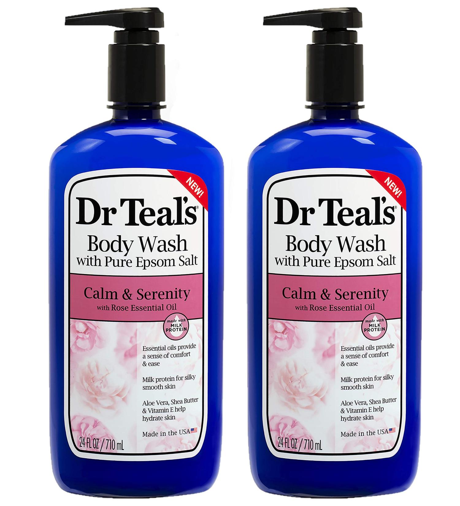 Dr Teal's Rose & Milk Body Wash 2-Pack - 48 Fl Oz Total - Buy Online on SooperMarket.com