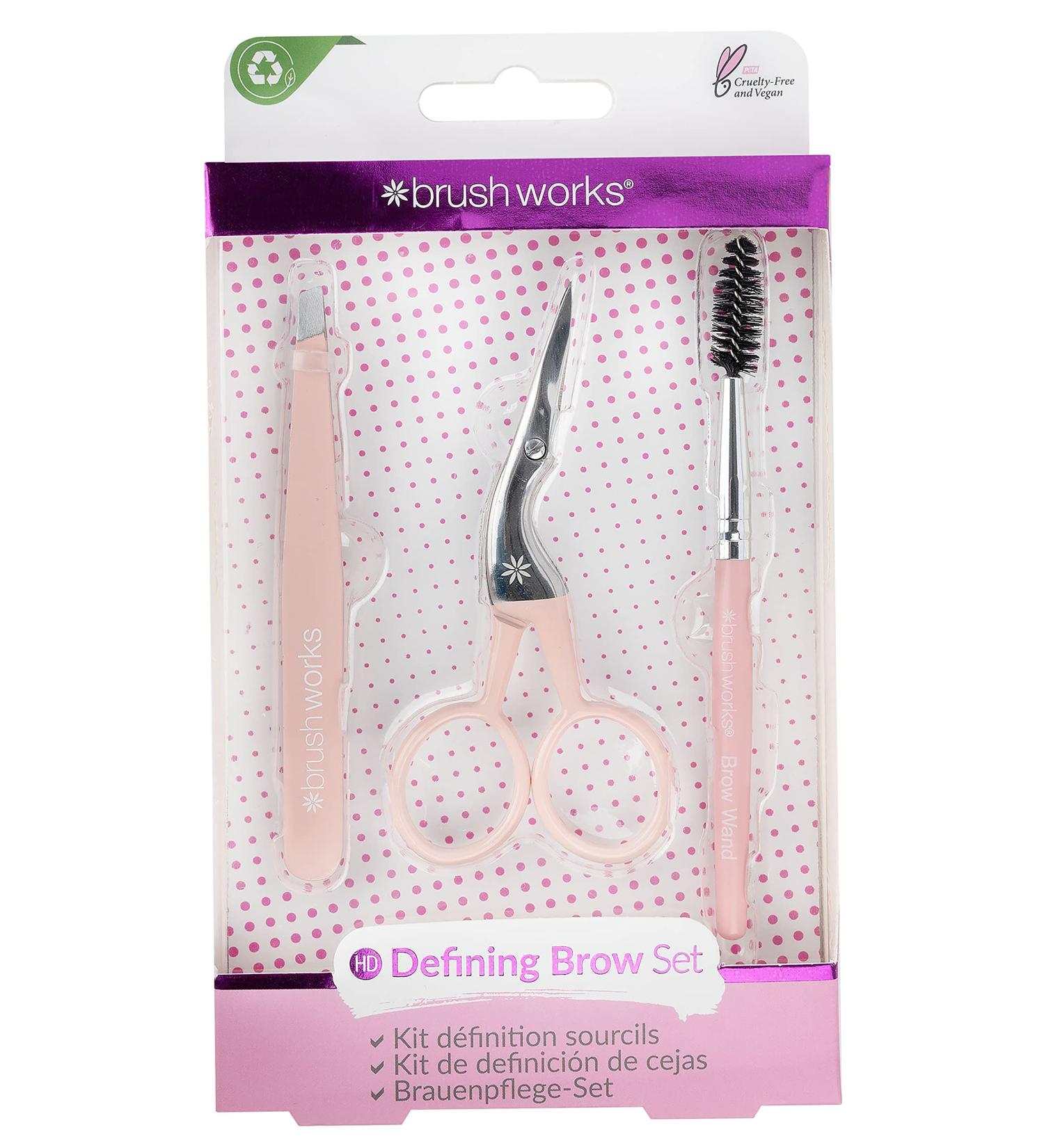 Brushworks Defining Brow Set Pink - Buy Online on SooperMarket.com