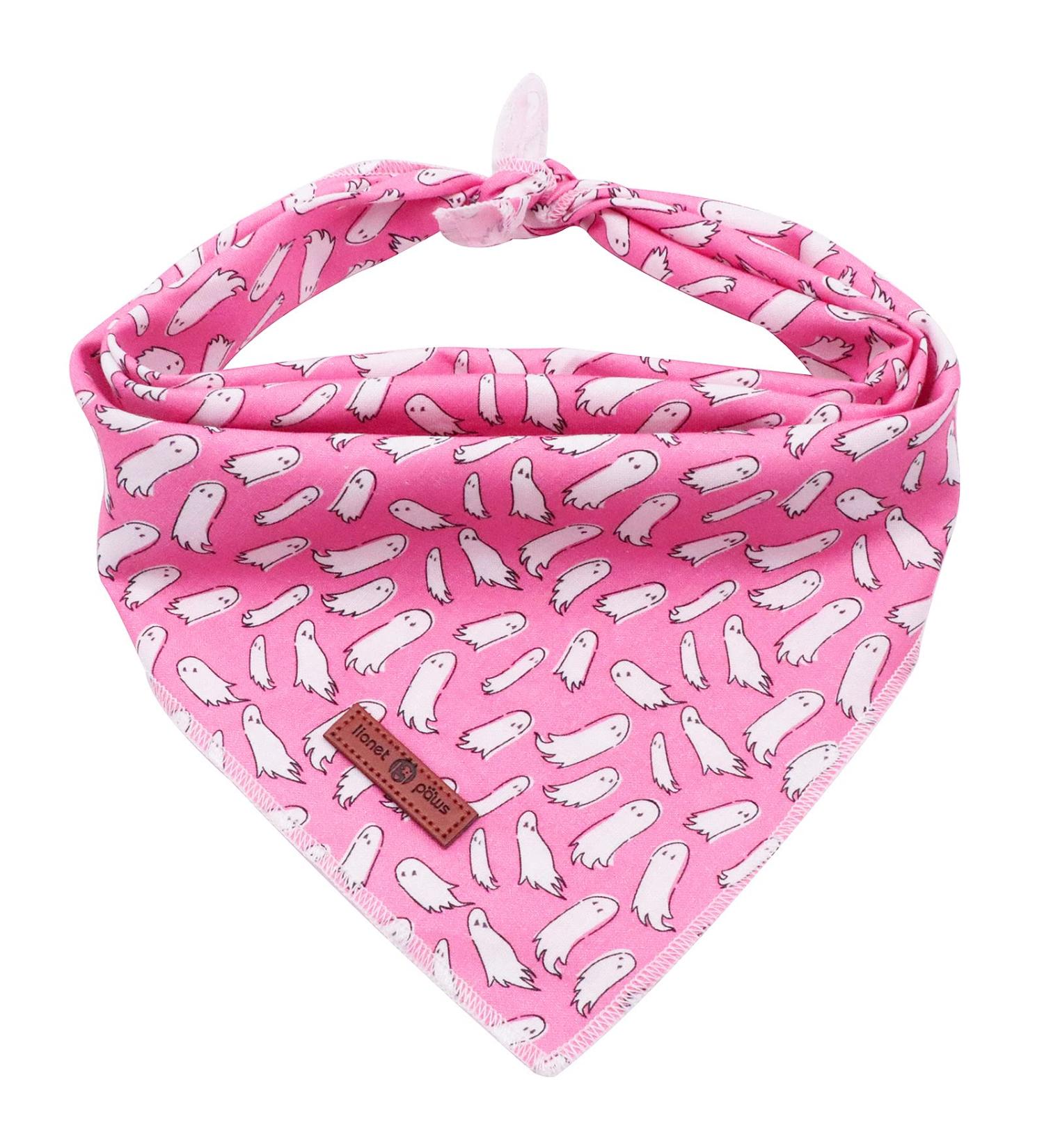 Lionet Paws Halloween Dog Bandana - Ghost Triangle Scarf for Small Medium & Large Dogs (Pack of 1) - Perfect Pet Costume Accessory - Buy Online on SooperMarket.com