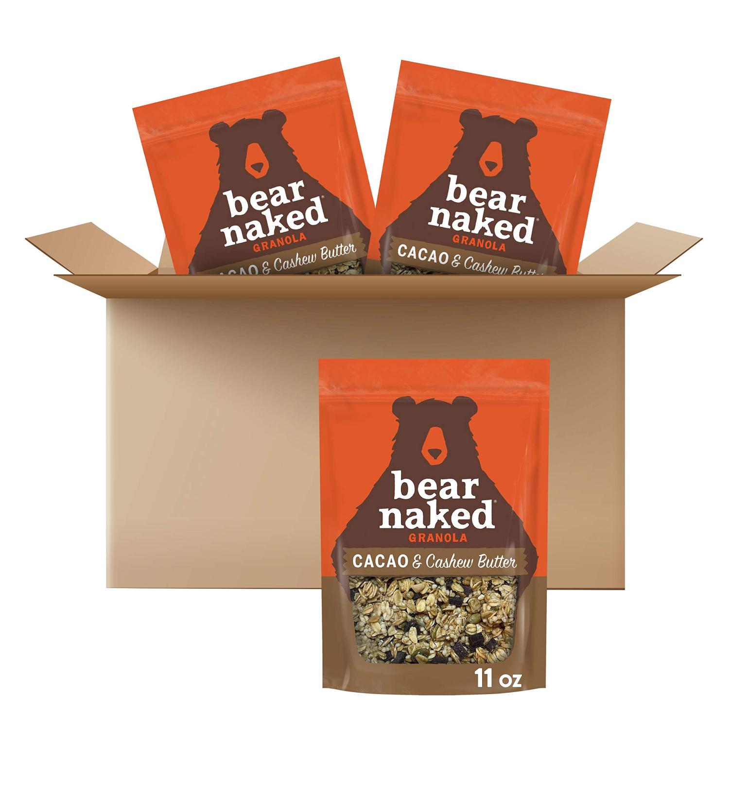 Granola Bear Naked Cacao Cashew Butter - Non-GMO  Fair-Trade  Gluten-Free (3 Pack) - 11oz - Buy Online on SooperMarket.com