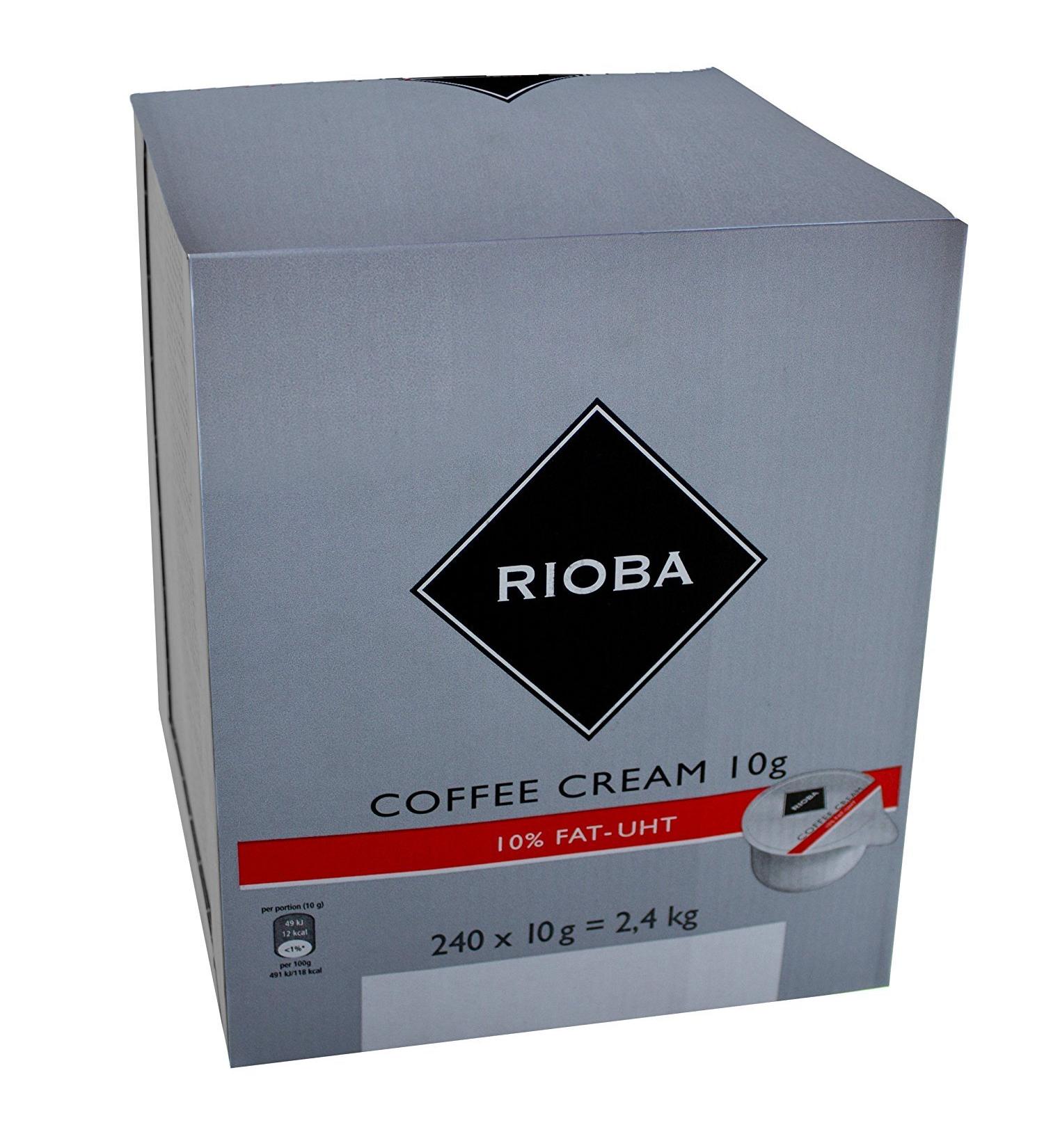 Rioba Coffee Cream - 10% Fat UHT 240 x 10g Pack | Premium International Shipping - Buy Online on SooperMarket.com