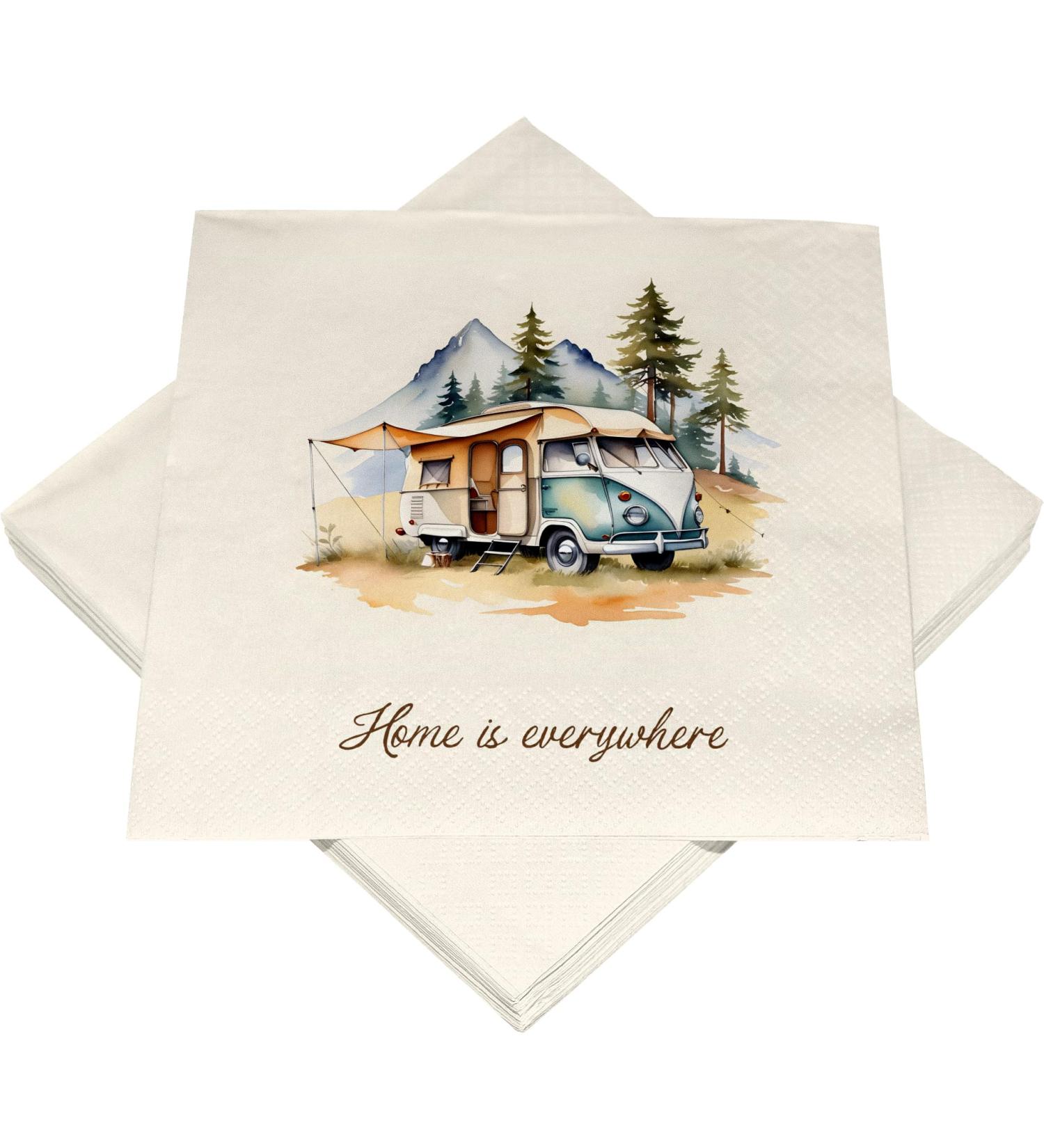HEKU 100 napkins 3-layer 33x33cm Home is everywhere i sucking hard and practically packaged I wide selection I ideal for special occasions 33x33cm home is everywhere