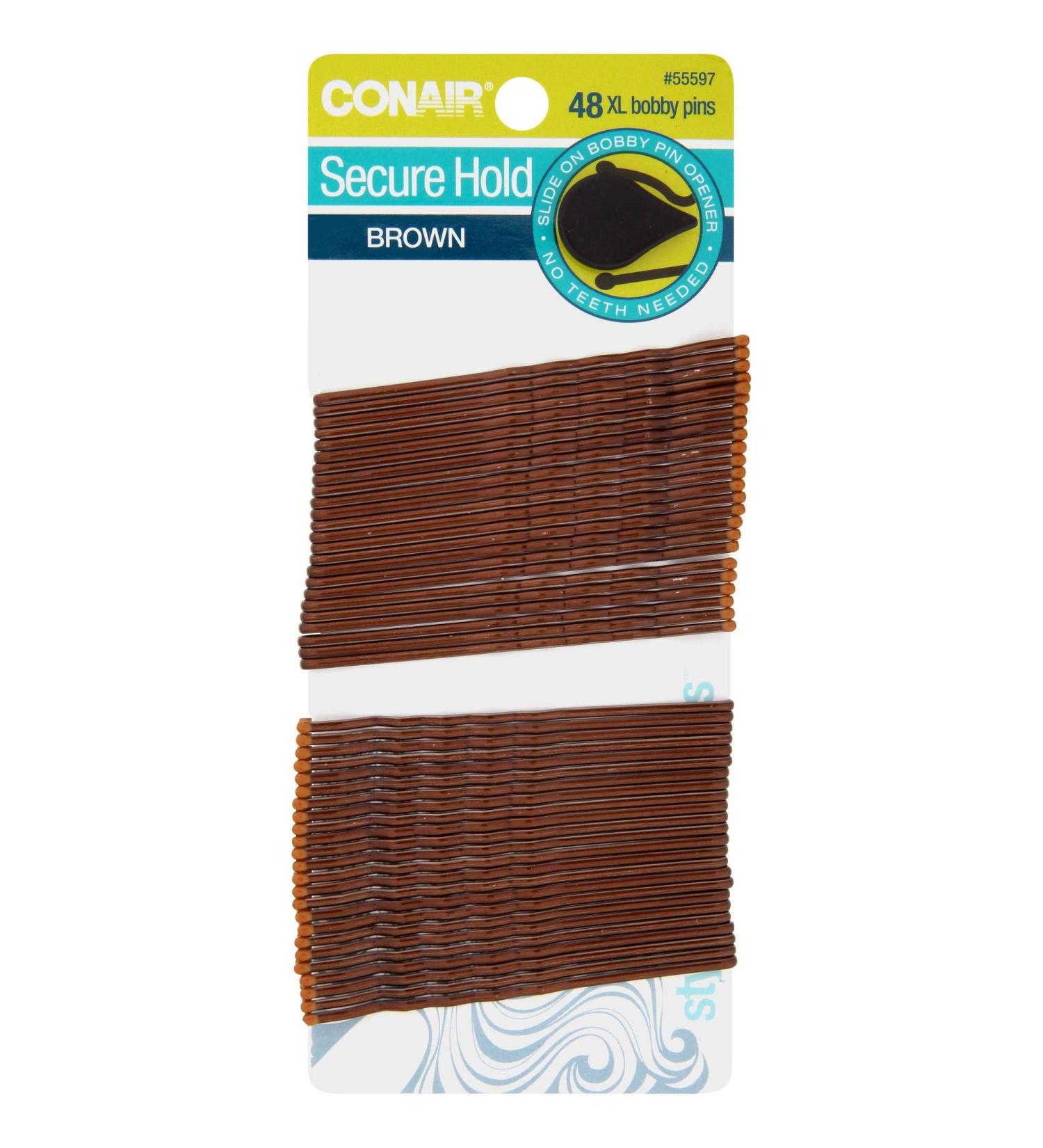 Extra Long Brown Bobby Pins  48 Piece