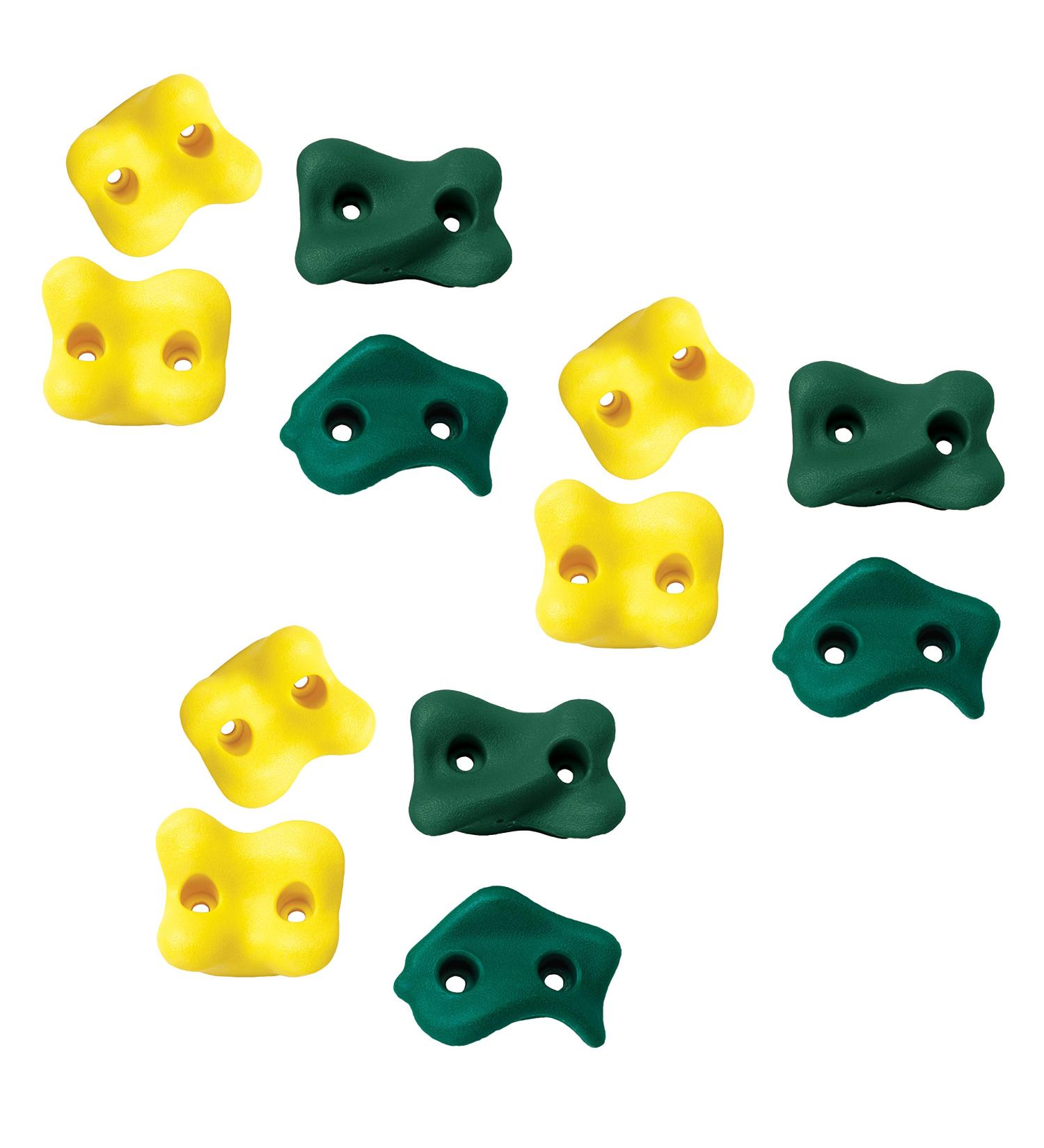 Swing-N-Slide Climbing Rocks Set - 12-Piece Kit with Hardware for Outdoor Playsets - Buy Online on SooperMarket.com