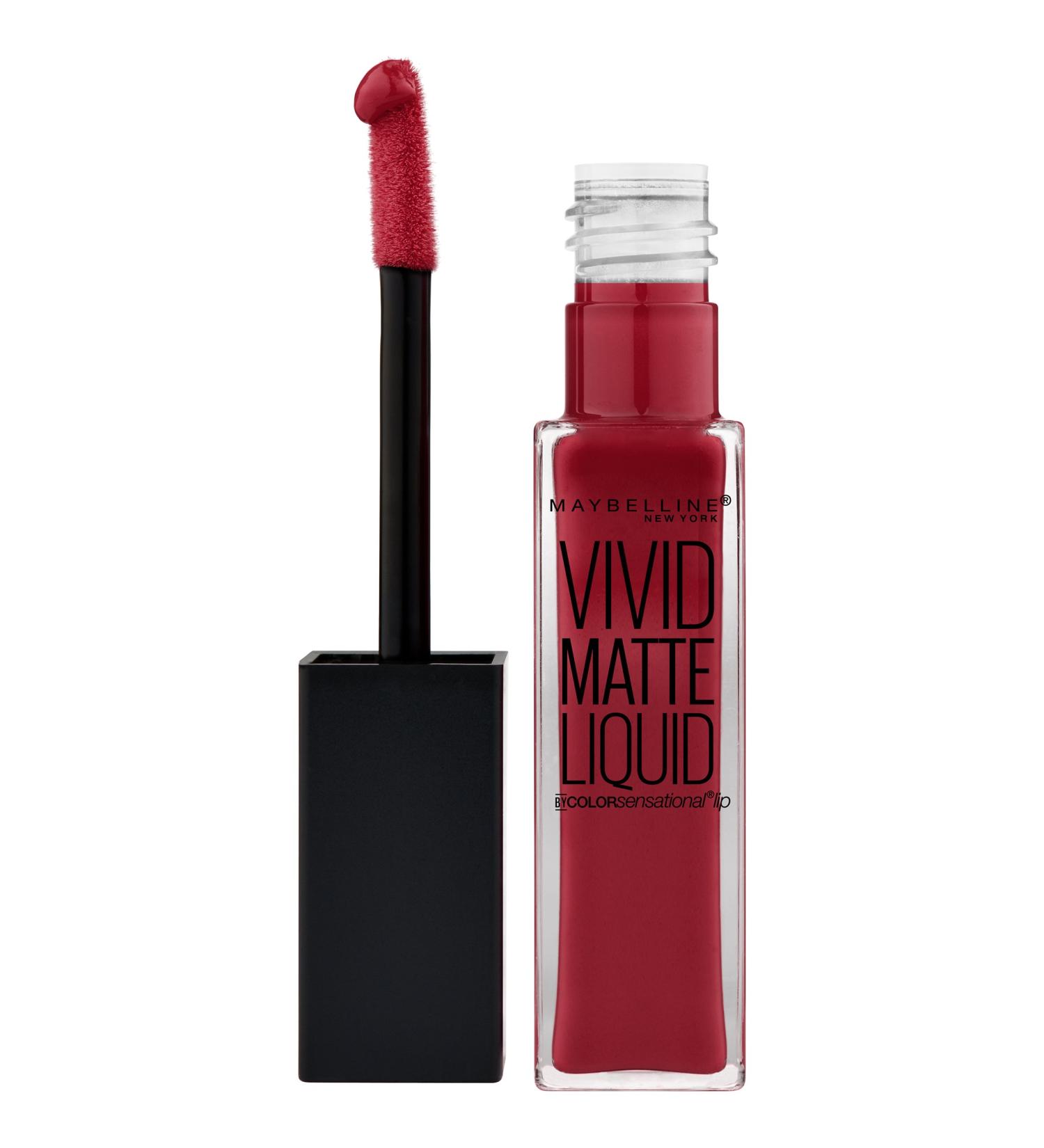Maybelline Vivid Matte Liquid Lipstick - Red Punch 0.26 fl. oz | Buy Internationally - Buy Online on SooperMarket.com