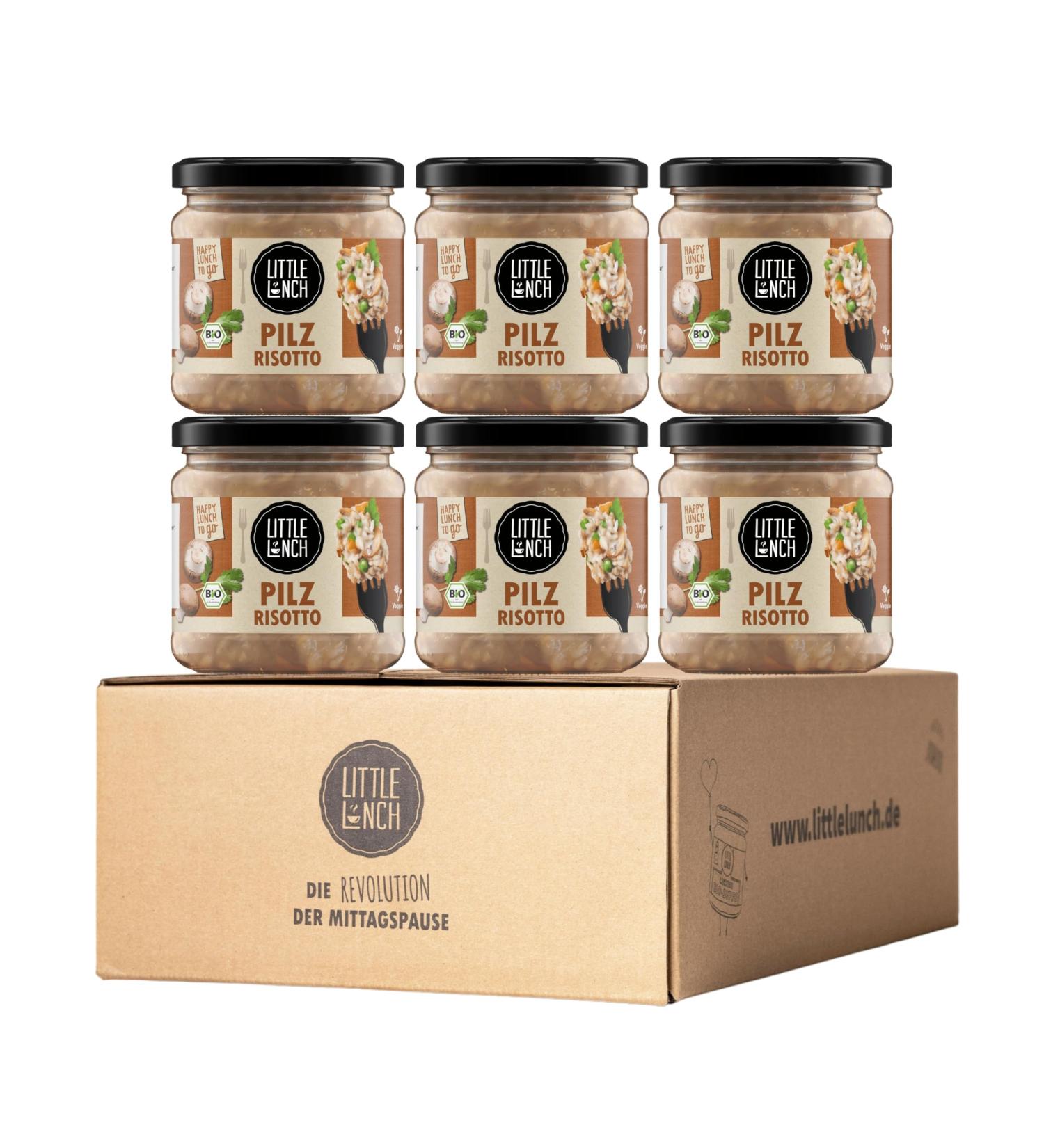 Little Lunch Organic Mushroom Risotto - Ready Meal 100% Veggie Pack of 6 (6 x 350g) - International Shipping Available - Buy Online on SooperMarket.com