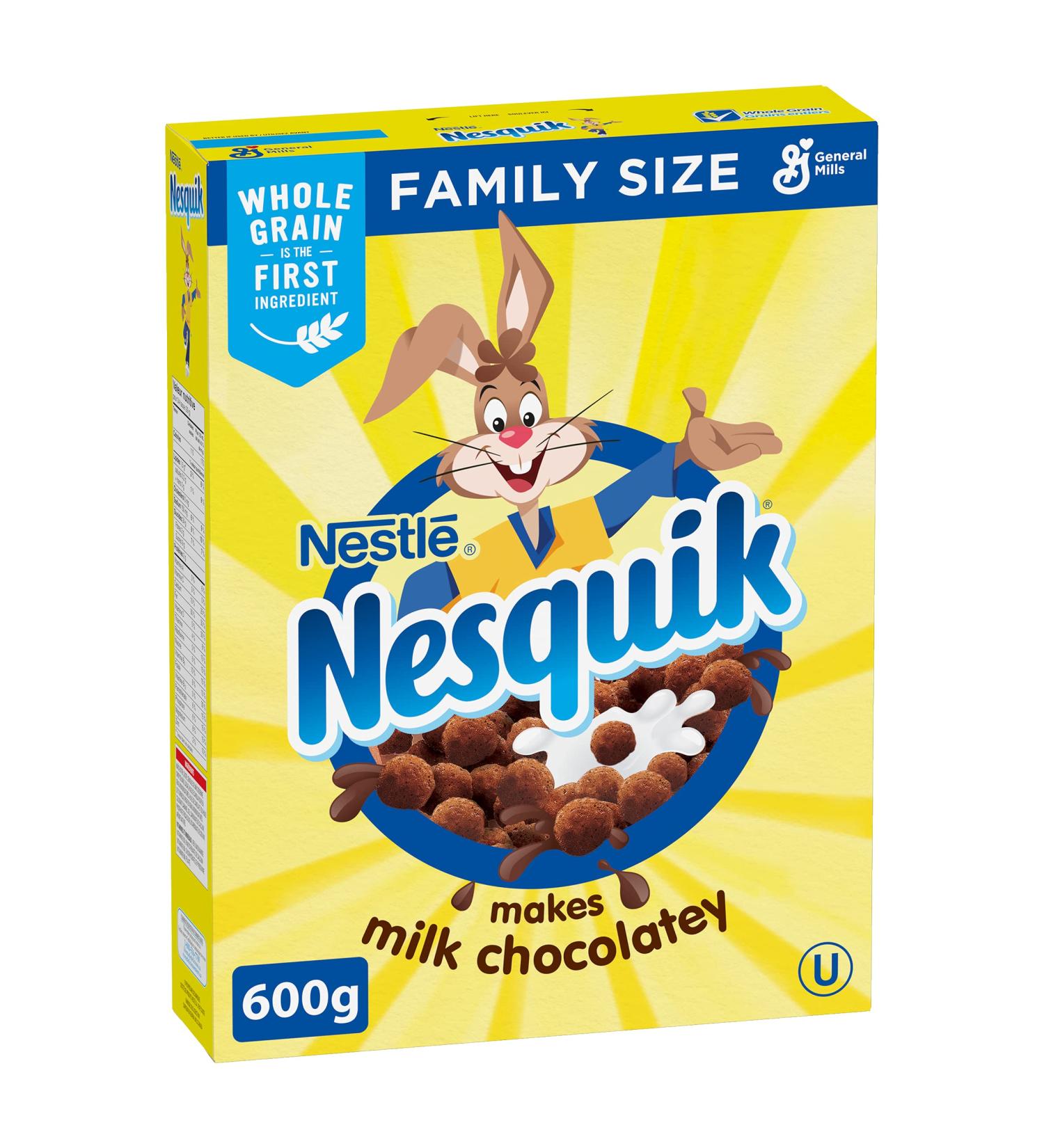 Nesquik Chocolate Cereal 600g | Imported from Canada | Delicious Breakfast Option - Buy Online on SooperMarket.com