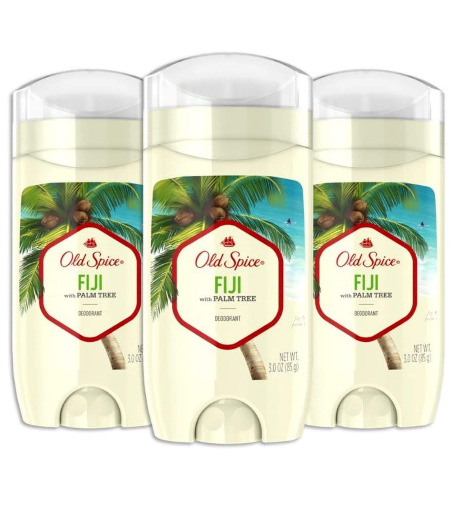 Old Spice Aluminum-Free Deodorant for Men Fiji 3 Oz (Pack of 3) - Palm Tree Scent - Inspired by Nature - Buy Online on SooperMarket.com