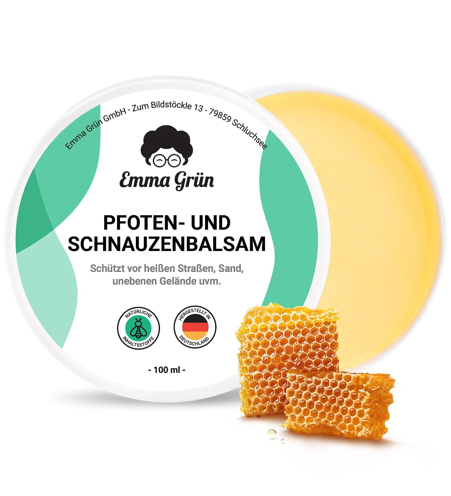 EMMA Gr n Pfotenbalsam 100ml for Dogs & Cats - Natural Paw Care with Propolis & Beeswax | Protect Cracked Paws - Made in Germany - Buy Online on SooperMarket.com