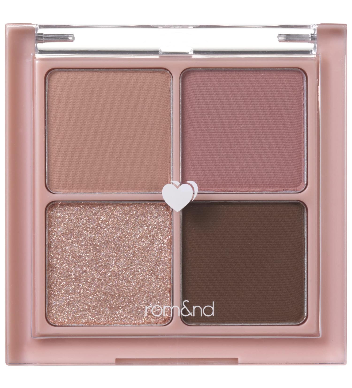 rom&nd Better than Eyes 4 Color Mini Palette 02 Dry Rose - Daily Natural Shades, Long Lasting Matte & Shimmer Shadows - Buy Online on SooperMarket.com