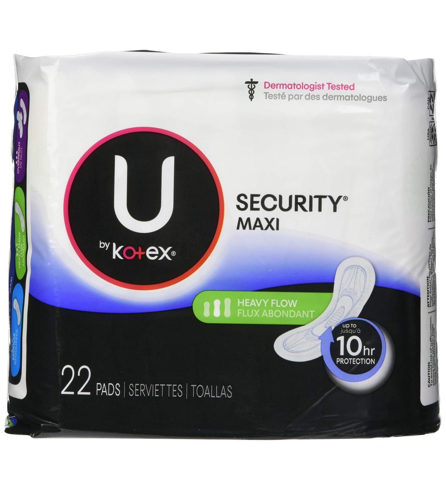 U by Kotex Maxi Pad Premium Long Super - 176 Count Pack - Buy Online on SooperMarket.com