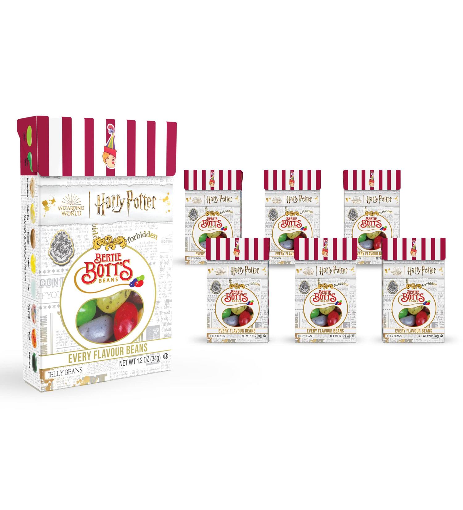 Harry Potter Bertie Bott's Every Flavour Beans - 1.2 oz Box | Assorted 6 Pack - International Shipping Available - Buy Online on SooperMarket.com