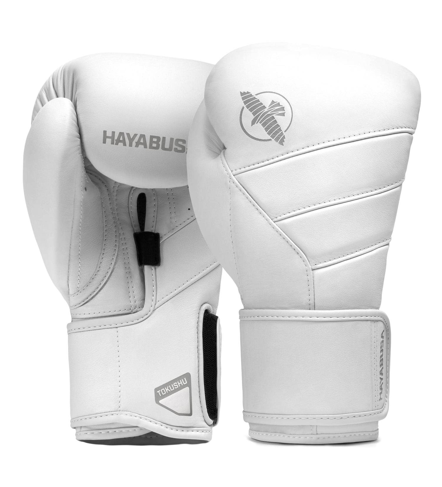 Hayabusa T3 Kanpeki Leather Boxing Gloves 16oz - Men and Women Training Sparring Heavy Bag Mitt Work - White - Buy Online on SooperMarket.com