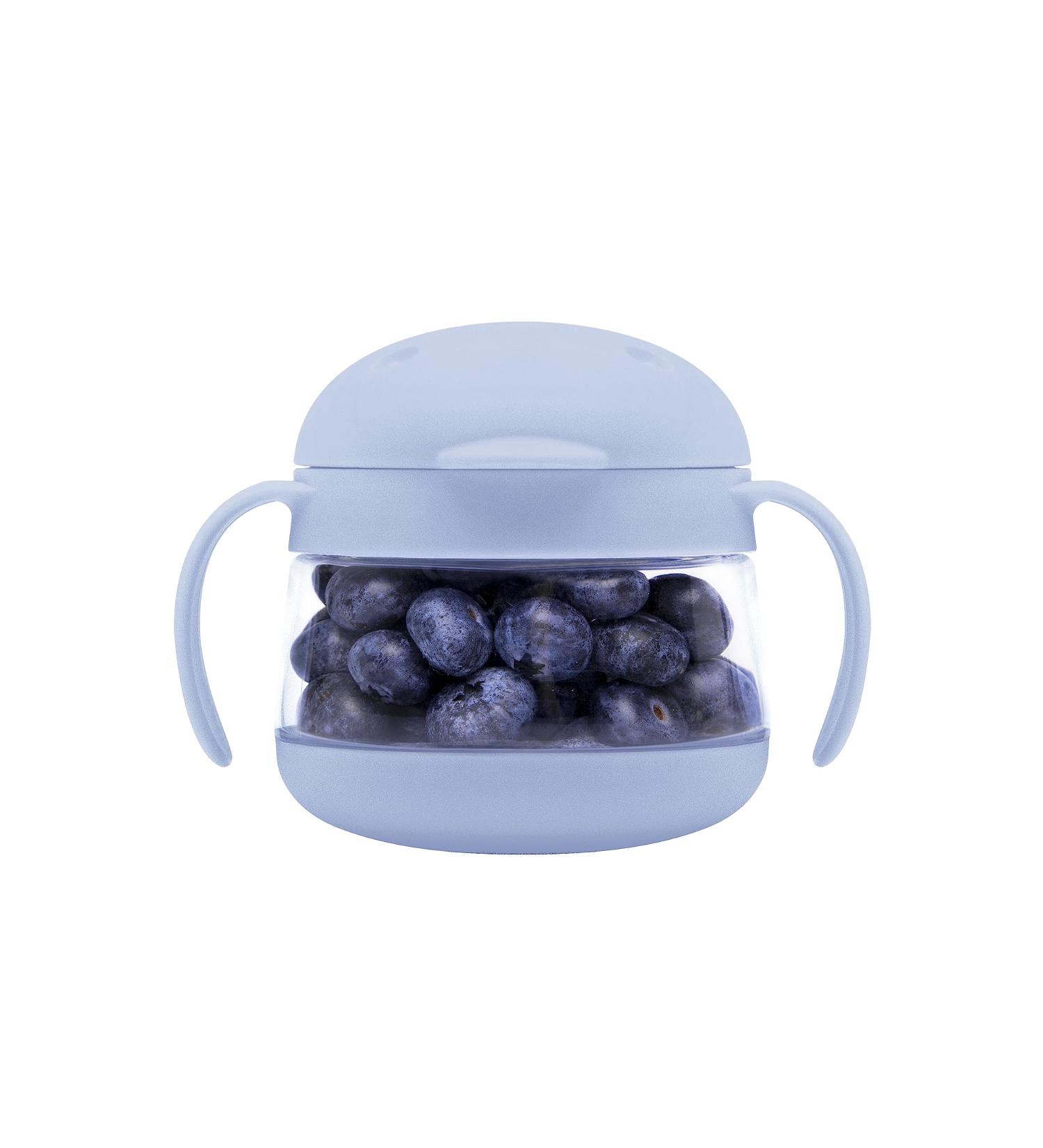 Ubbi Tweat No Spill Snack Container - BPA-Free Toddler Travel Accessories - Cloudy Blue - Buy Online on SooperMarket.com