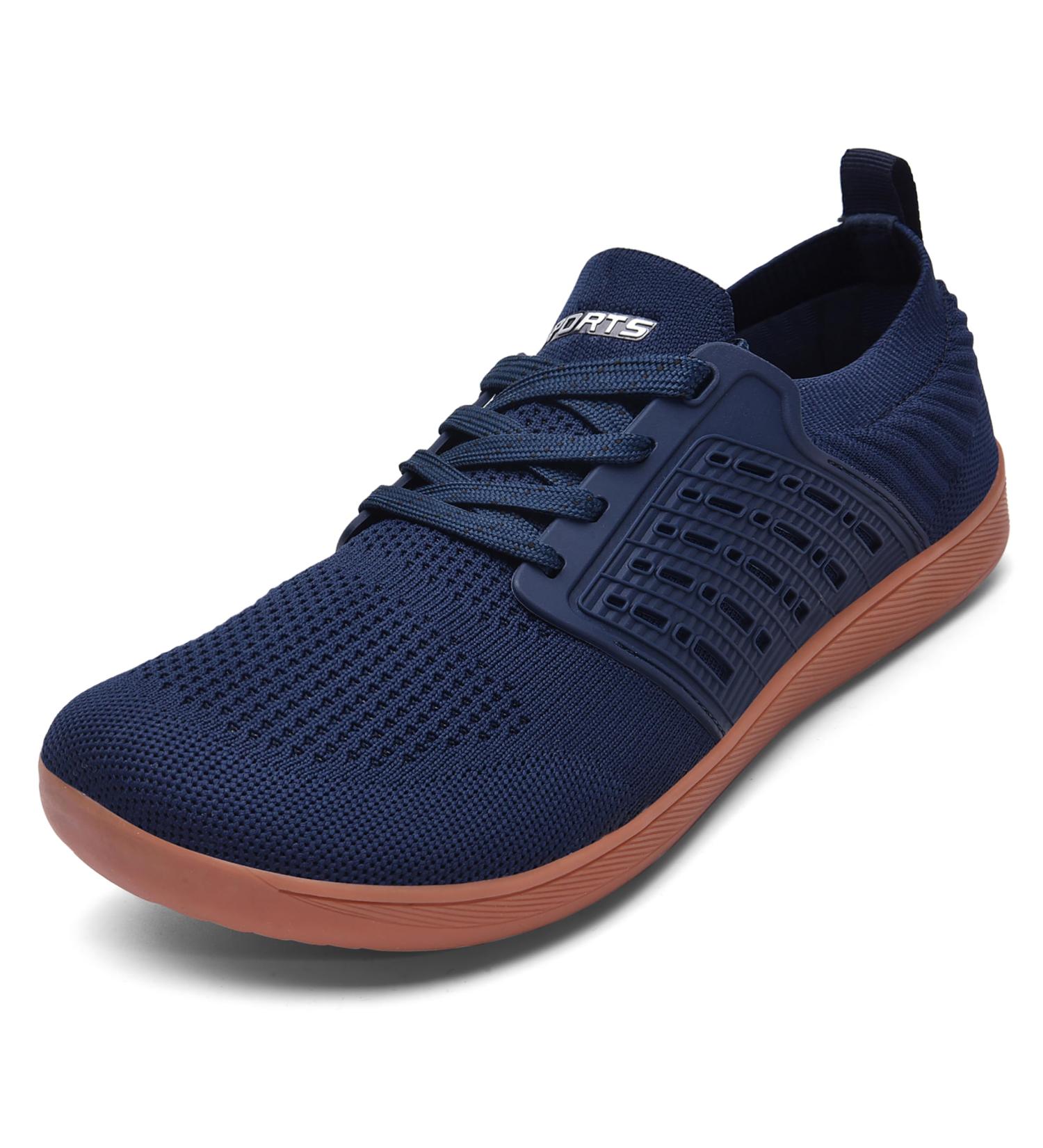 Shop Ashion Unisex Barefoot Shoes - Wide Fit Trail & Running Shoes for Men & Women | EU Size 39 - B Blue & Brown - Buy Online on SooperMarket.com