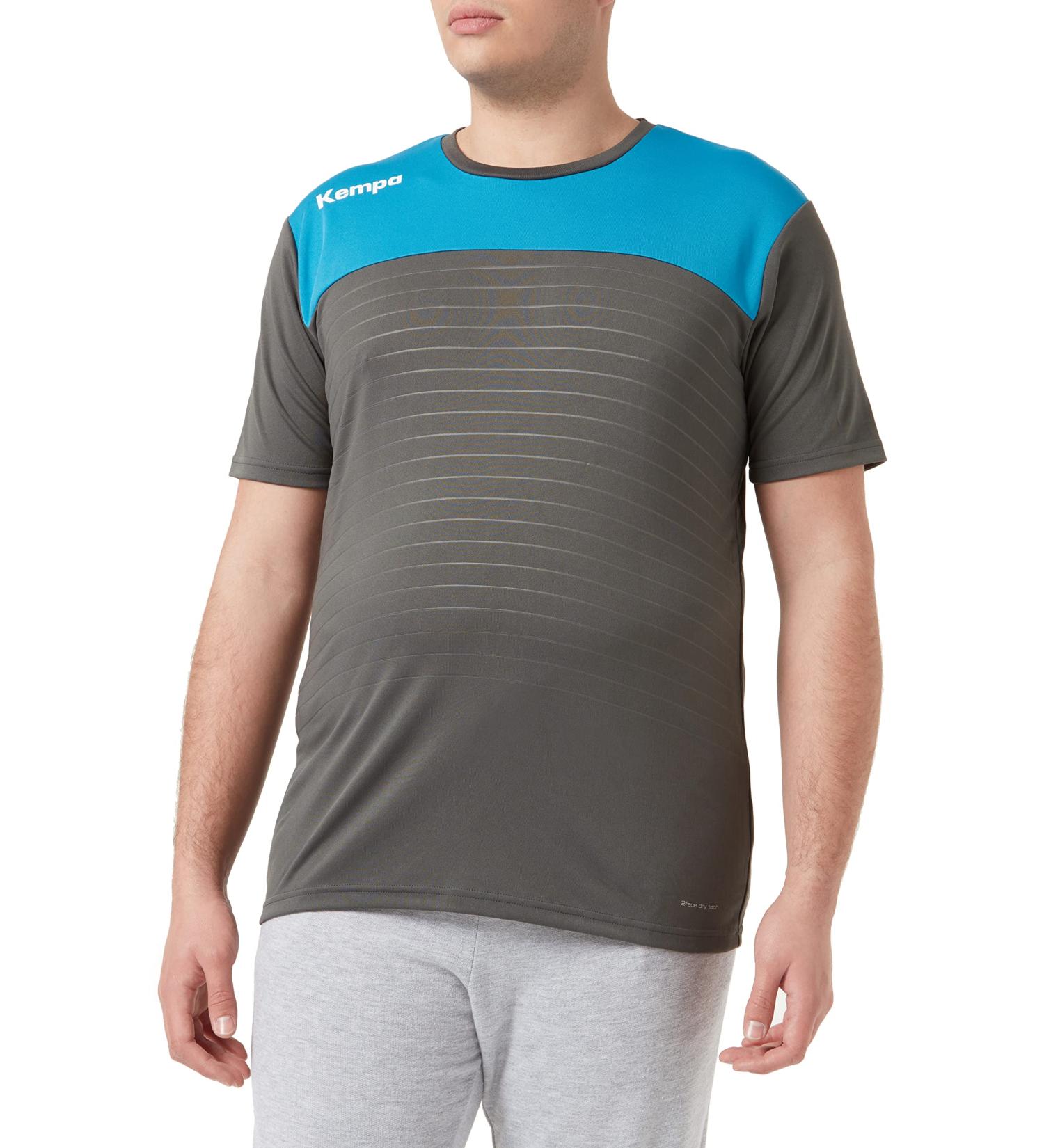 Buy Kempa Mens Emotion 2.0 Jersey XL - Anthracite/Kempa Blue | International Shipping Available - Buy Online on SooperMarket.com