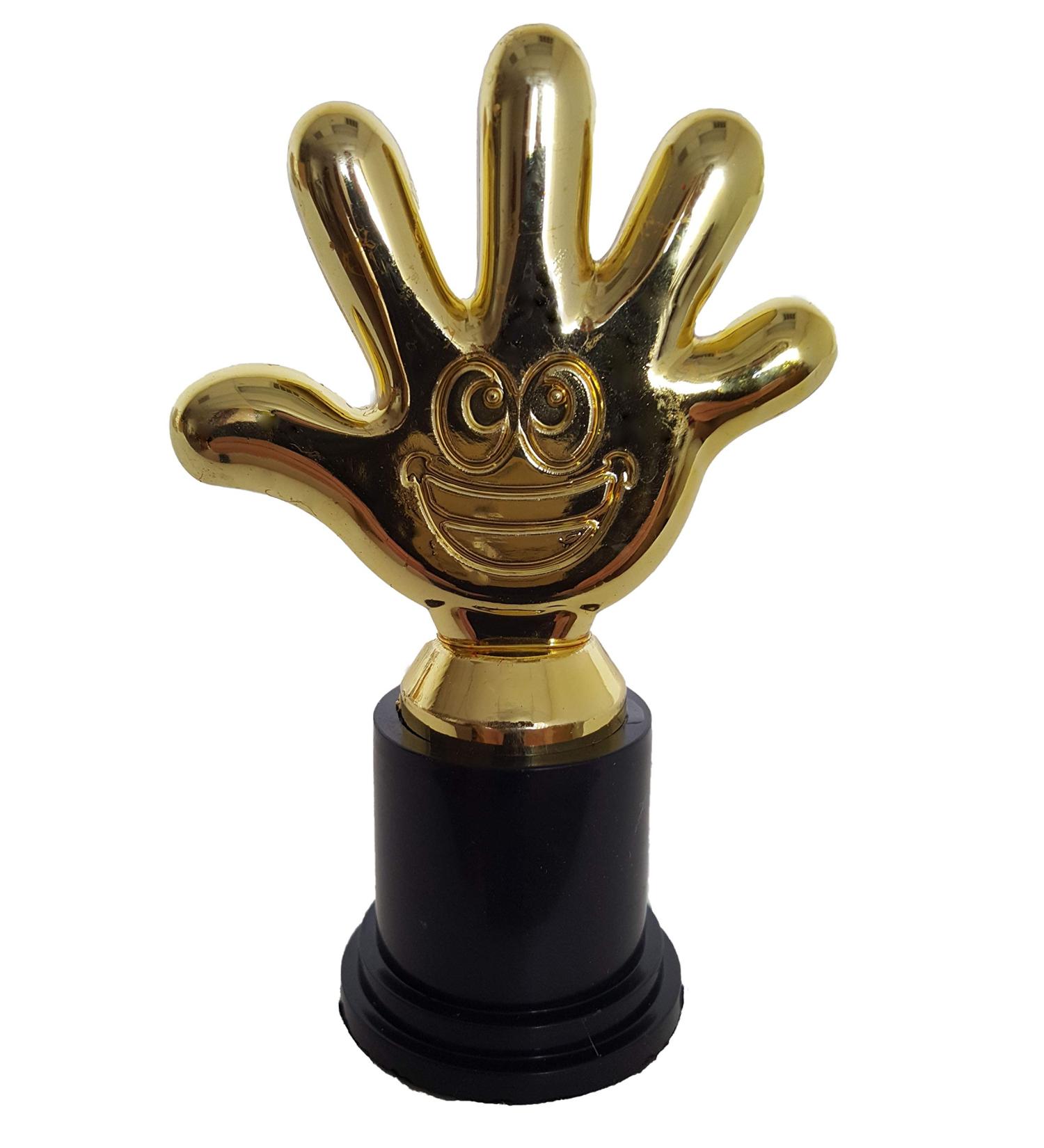 Dondor Plastic Gold Trophy Awards - Bulk Trophy Awards! HIGH FIVE